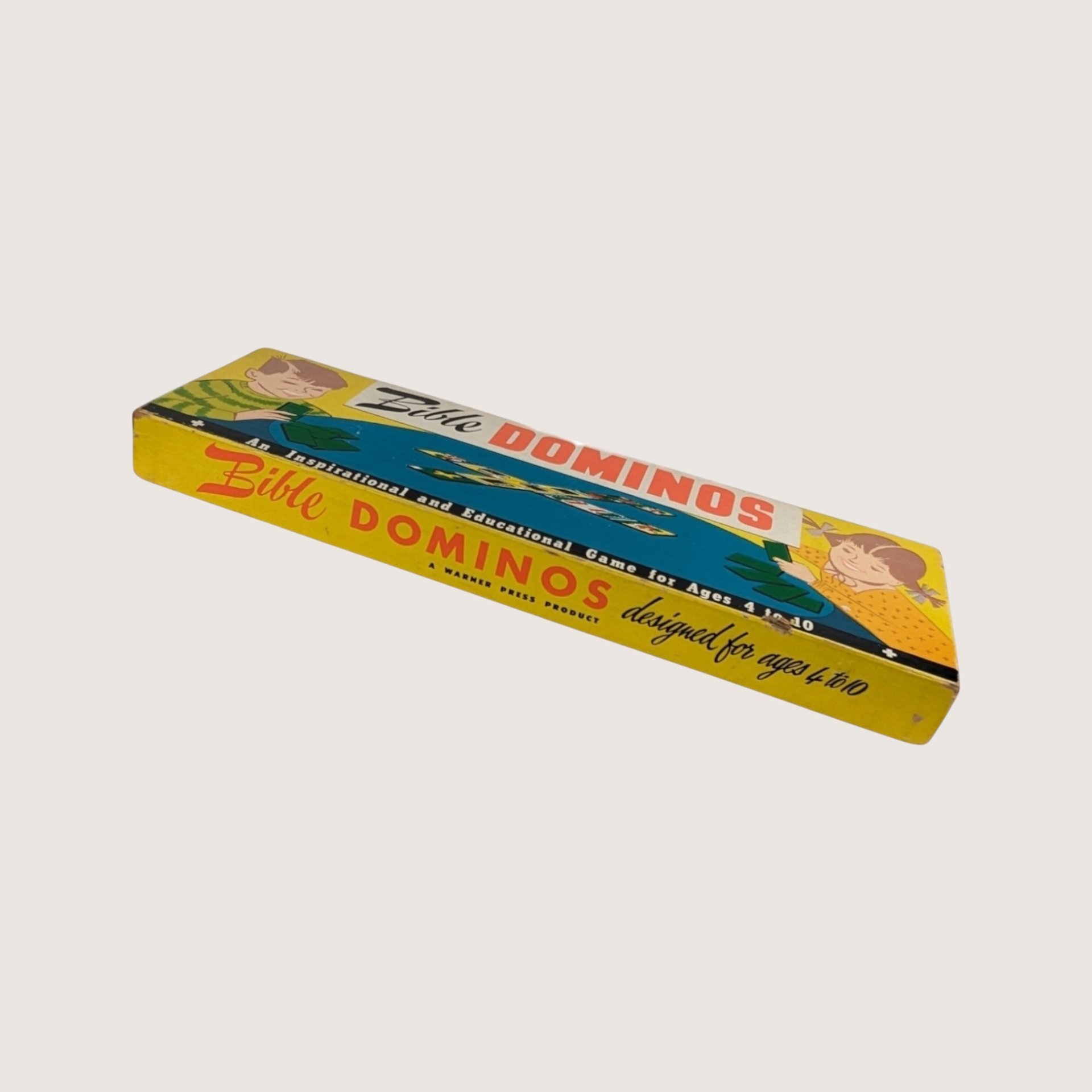 1960s Warner Press Cardboard Bible Dominos Game