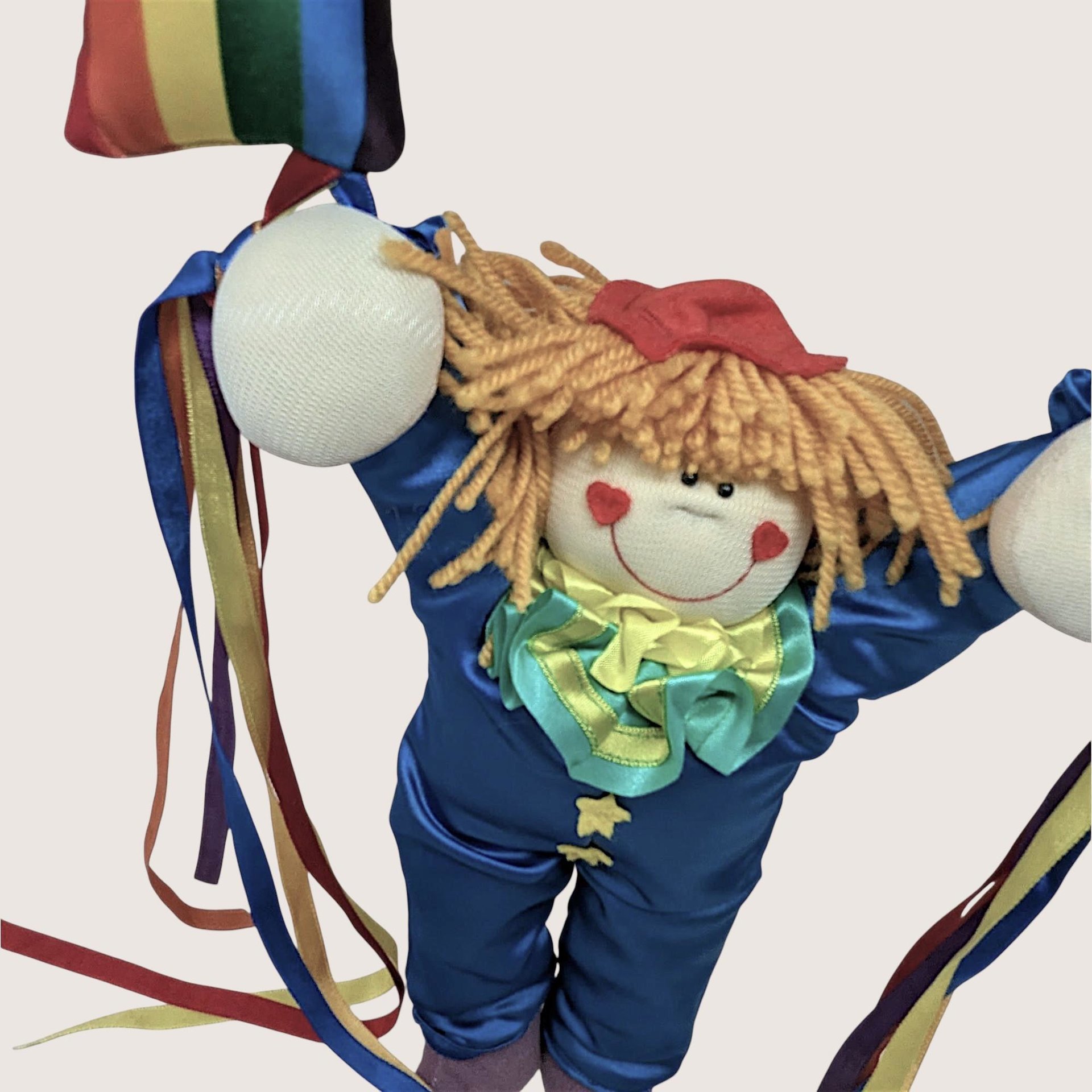 1984 Dakin Plush Clown Hanging
