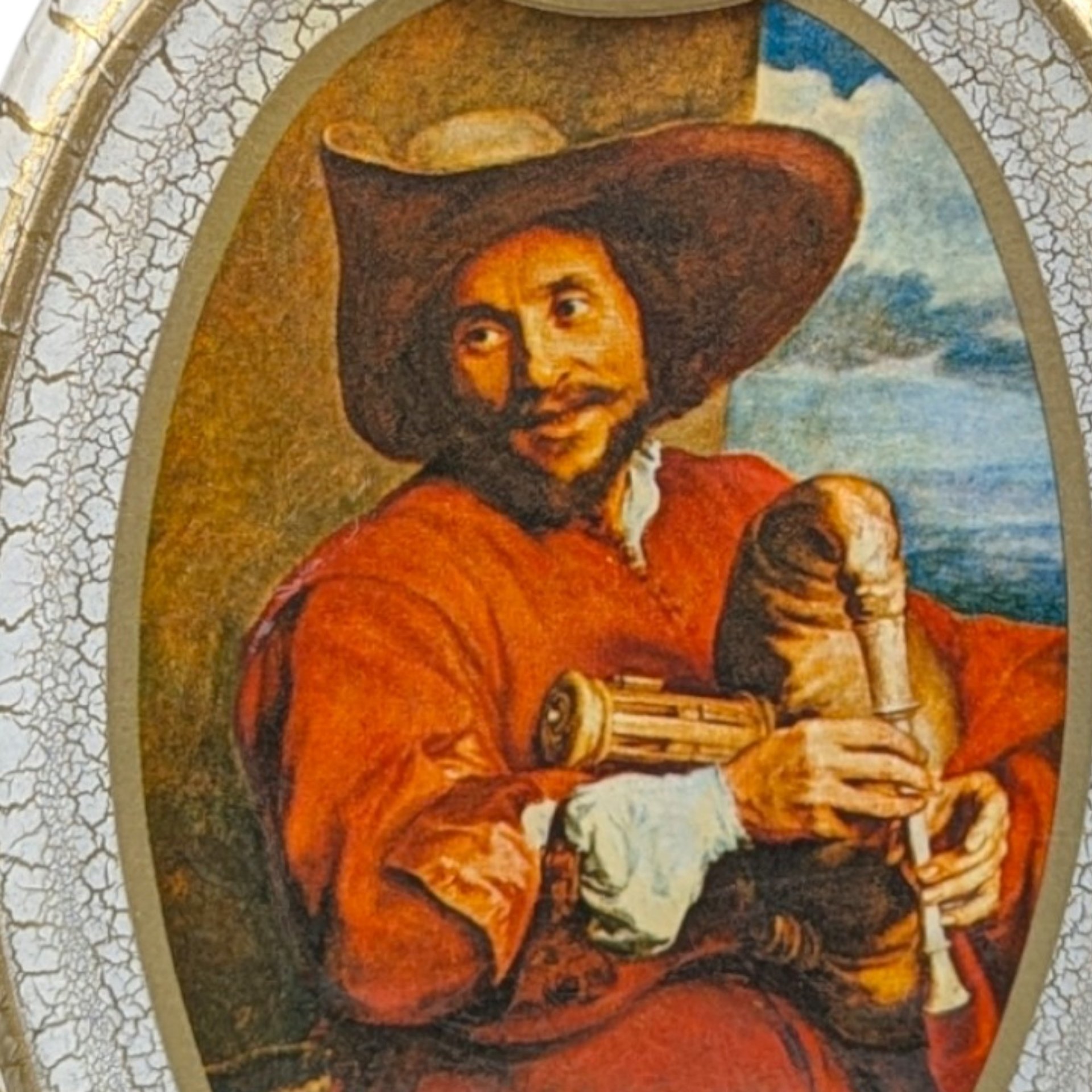 1970s Jim Beam’s Choice Art Decanters (Set of 2) – Mid-Century Barware Vermeer & Bagpiper Decor