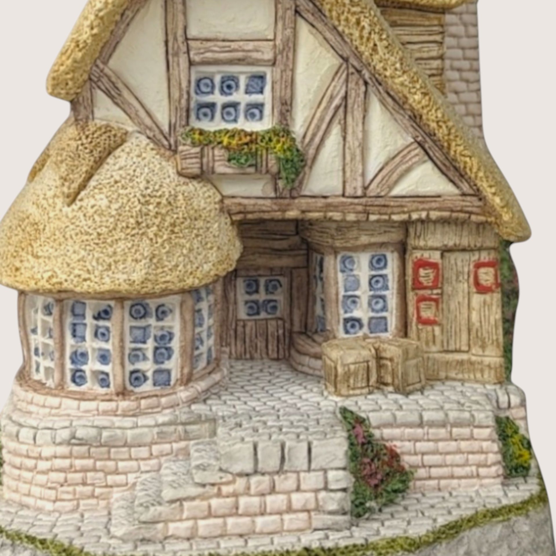 Vintage Signed David Winter Audreys Tea Room Miniature Cottage