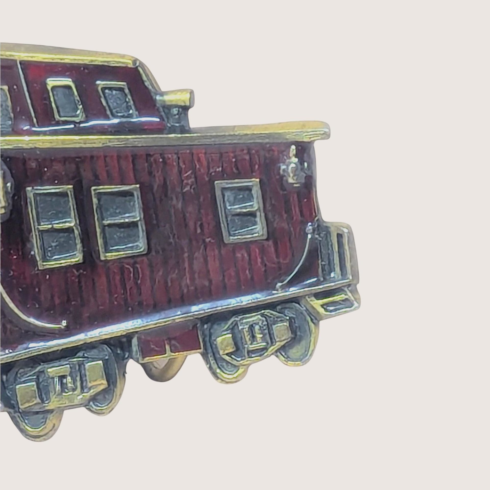 1976 Chicago Caboose Enamel and Metal Belt Buckle