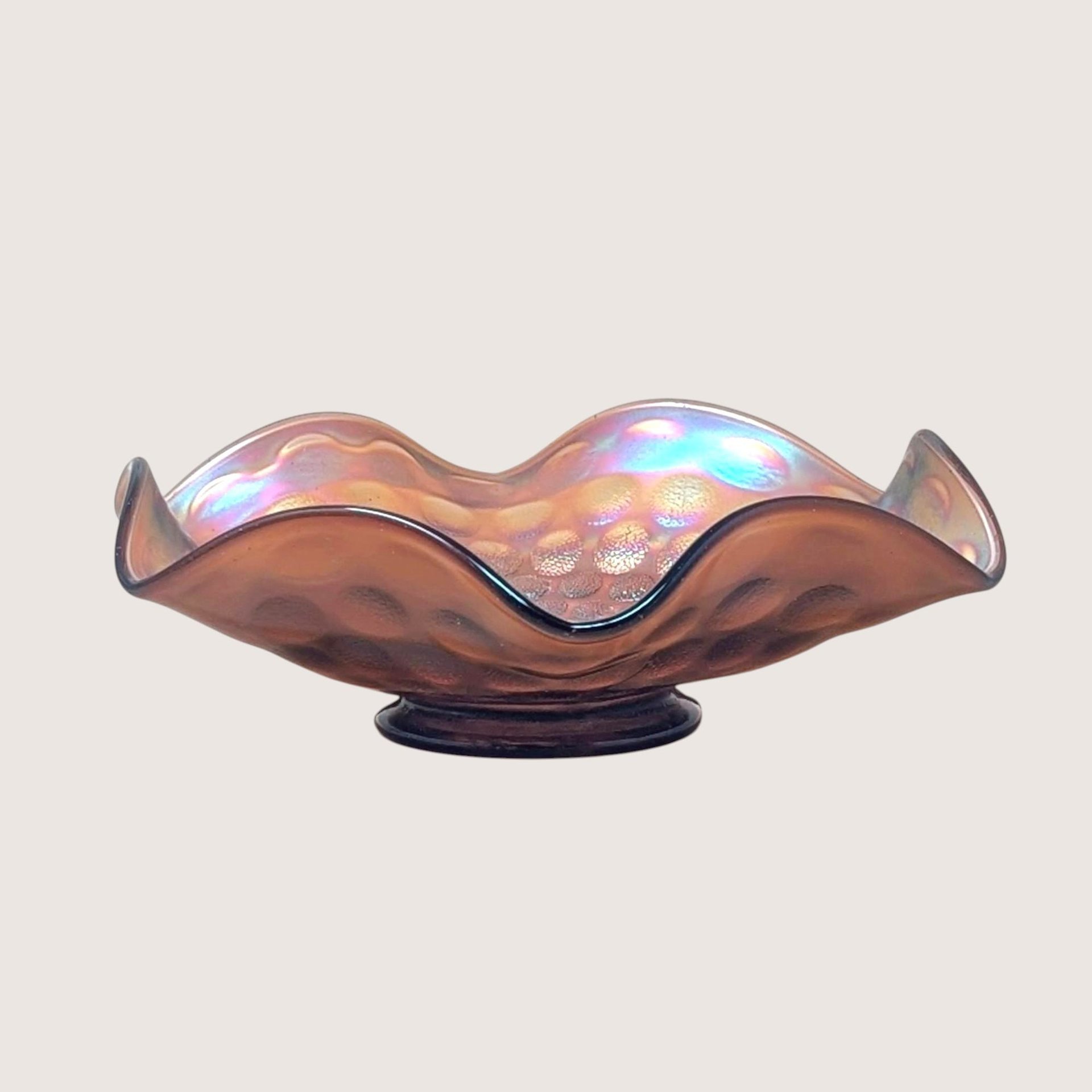 1940 Fenton Coin Dot Glass Bowl
