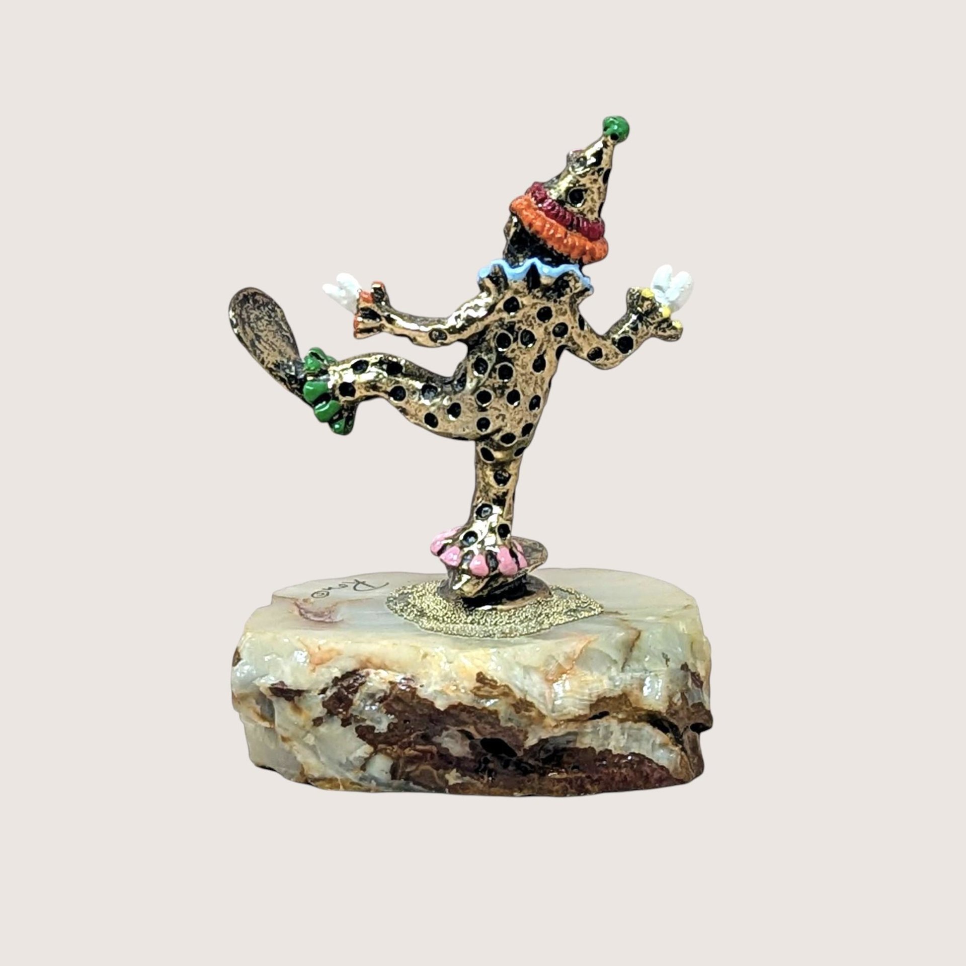Vintage Ron Lee Dancing Pinky Clown Figurine