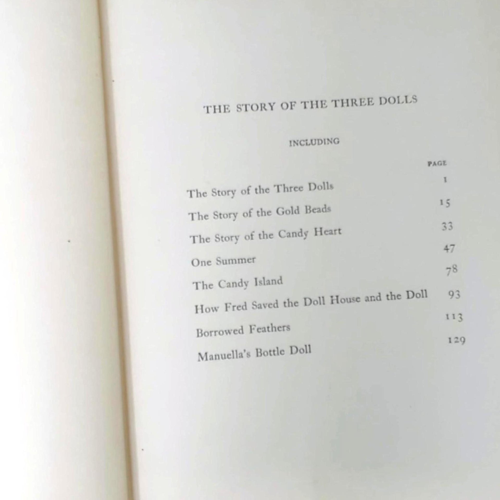 1905 The Story of the Three Dolls Josephine Scribner Gates Hardcover Book