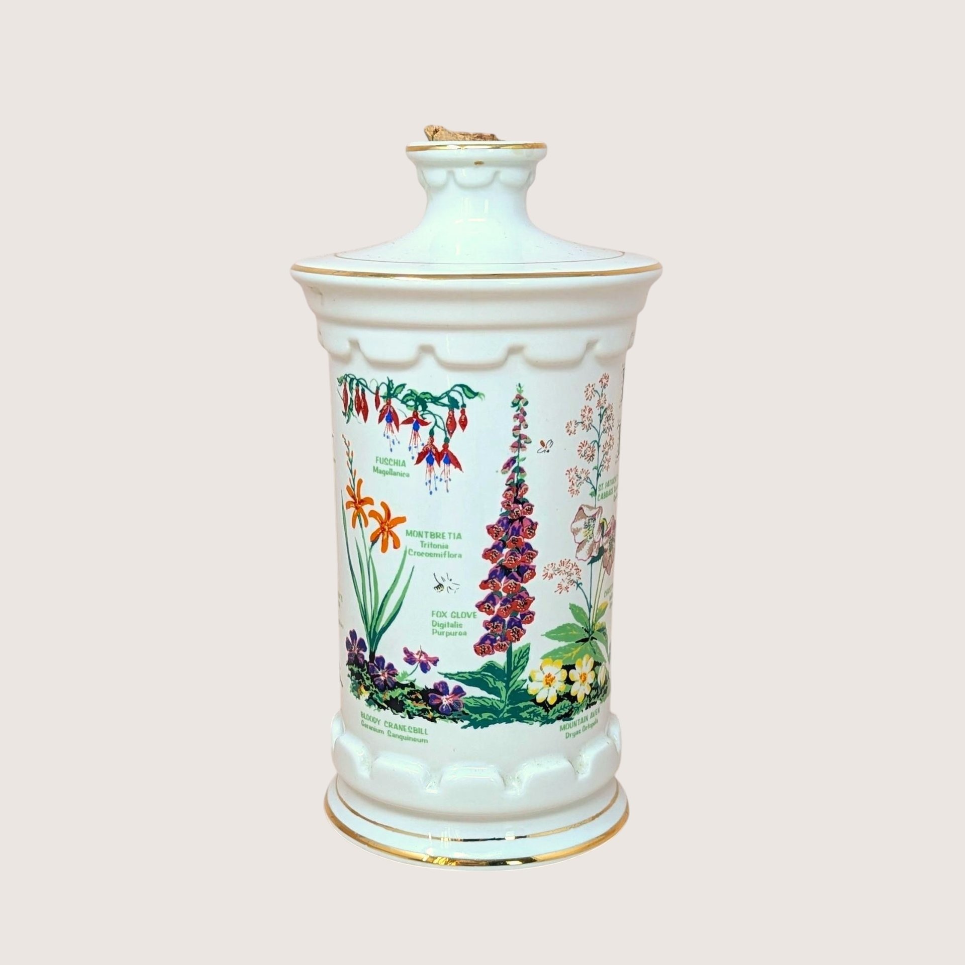 1983 Old Commonwealth Empty  Porcelain Decanter