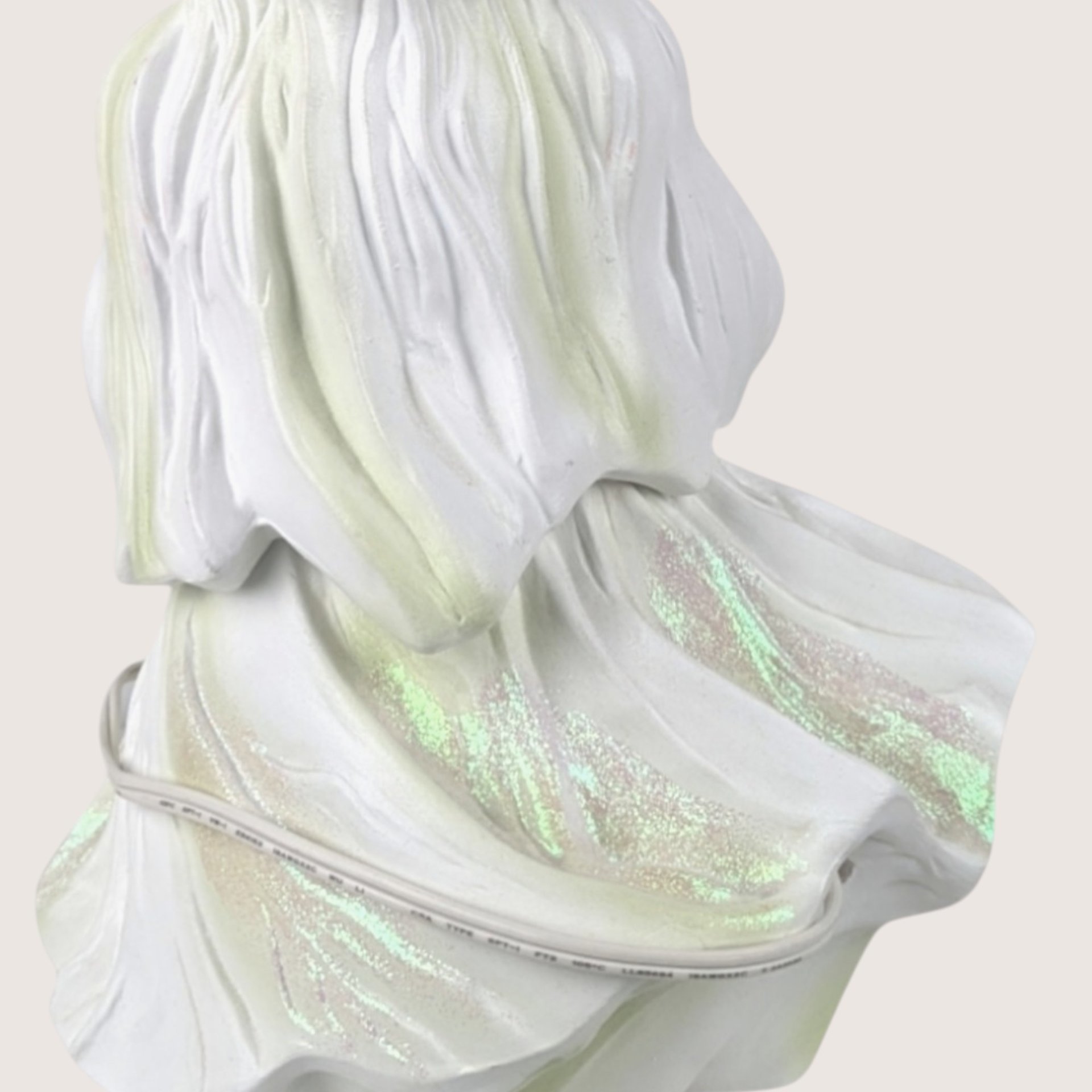 1970s Holland Mold Iridescent Ceramic Ghost Light
