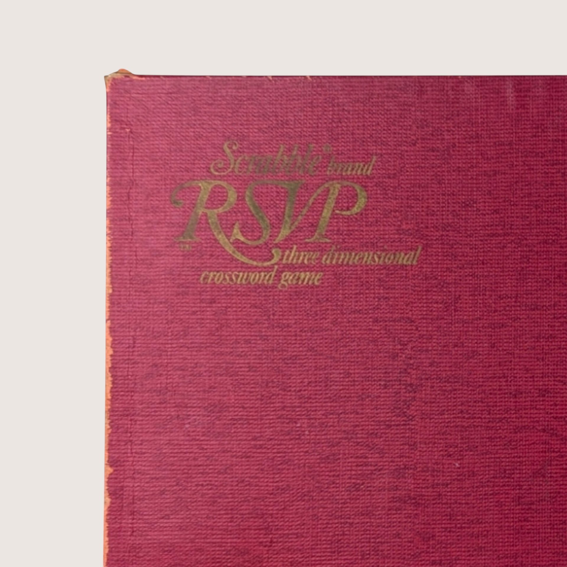 1966 Selchow Righter Scrabble RSVP Three Dimensional Crossword Game 