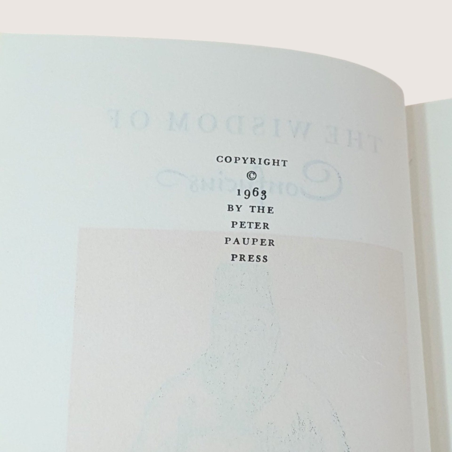 1963 The Wisdom of Confucius Peter Pauper Press Hardcover Book