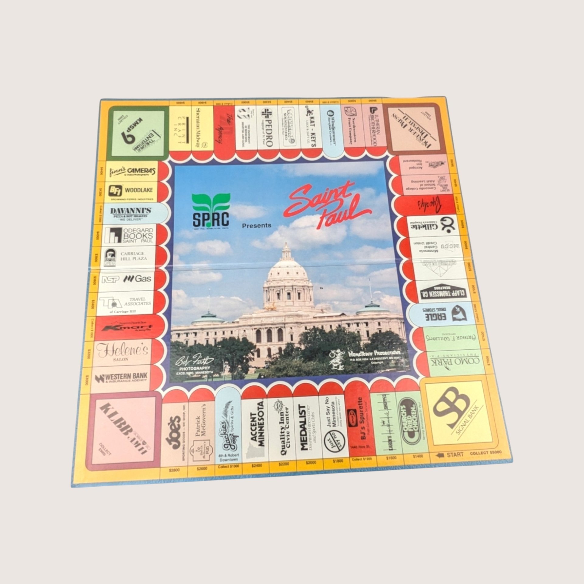 Vintage Saint Paul Minnesota Hometown Monopoly Board Game 