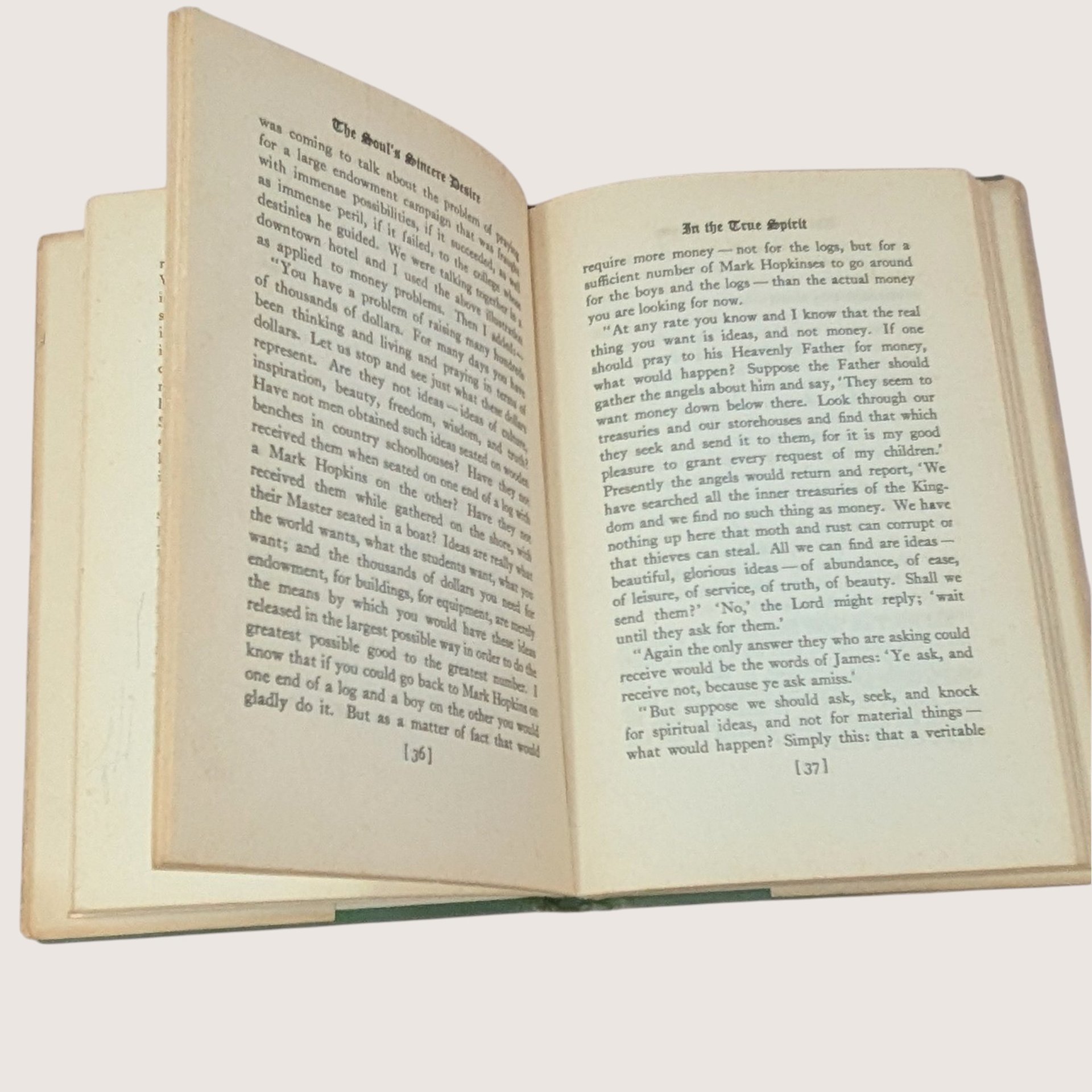 1946 The Soul's Sincere Desire Glenn Clark Hardcover Book