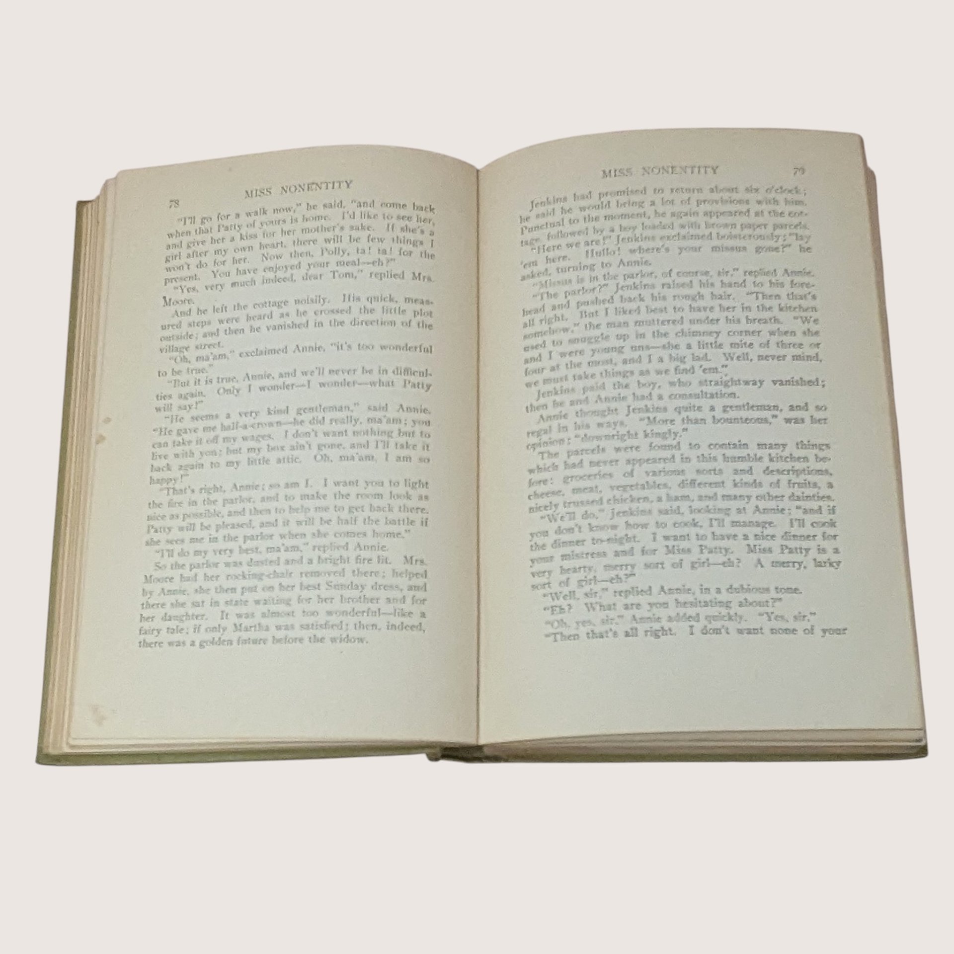 1900 Miss Nonentity Mrs. L.T. Meade Hardcover Book