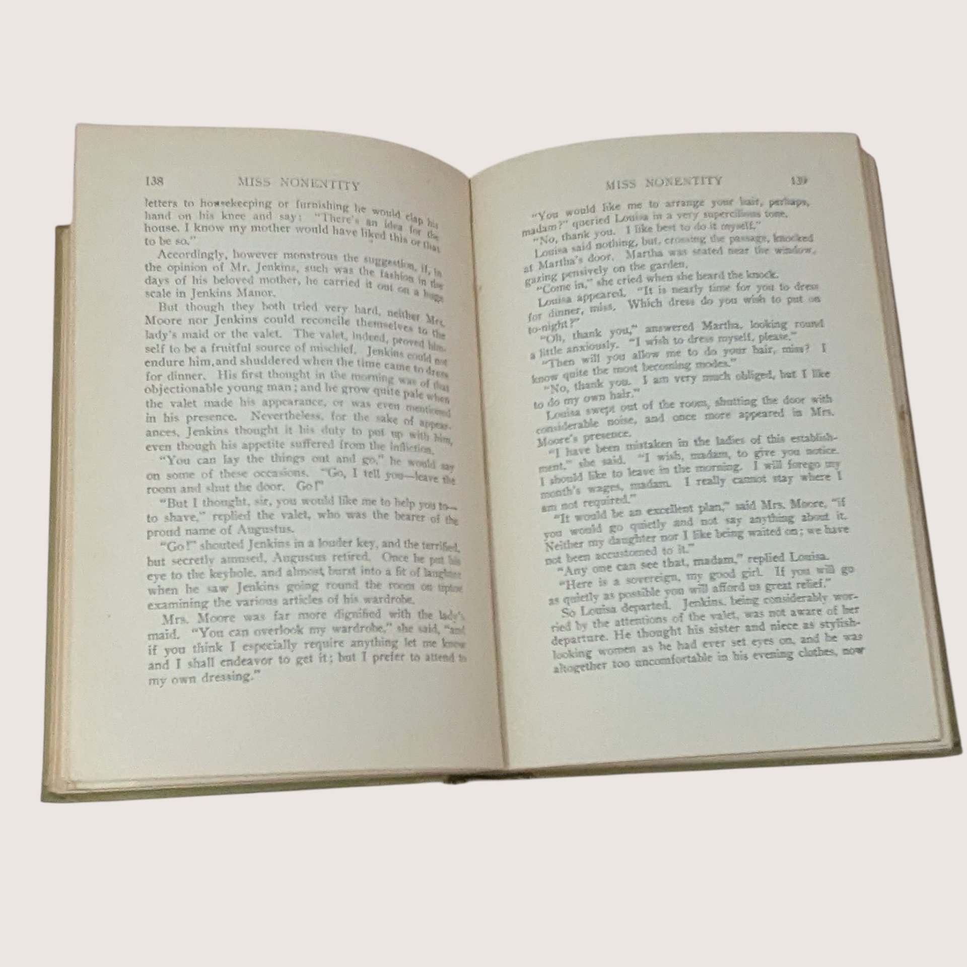 1900 Miss Nonentity Mrs. L.T. Meade Hardcover Book