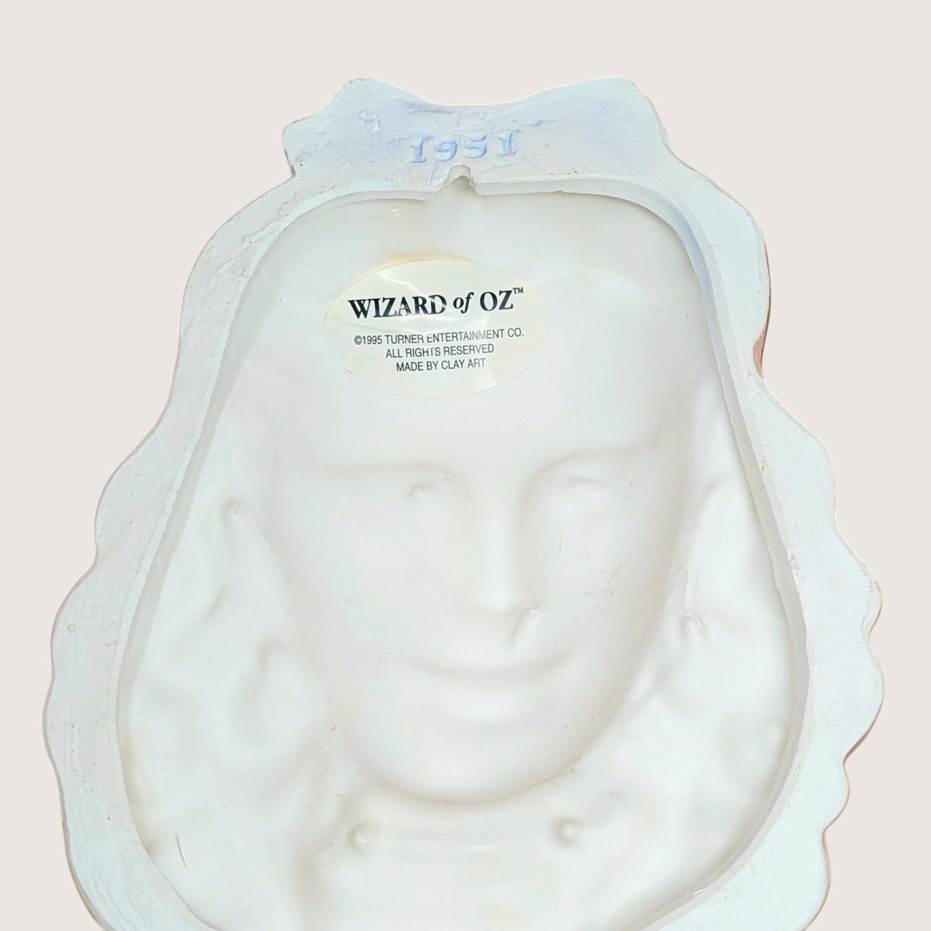 1995 Dorothy Clay Art Wizard of Oz Ceramic Wall Mask