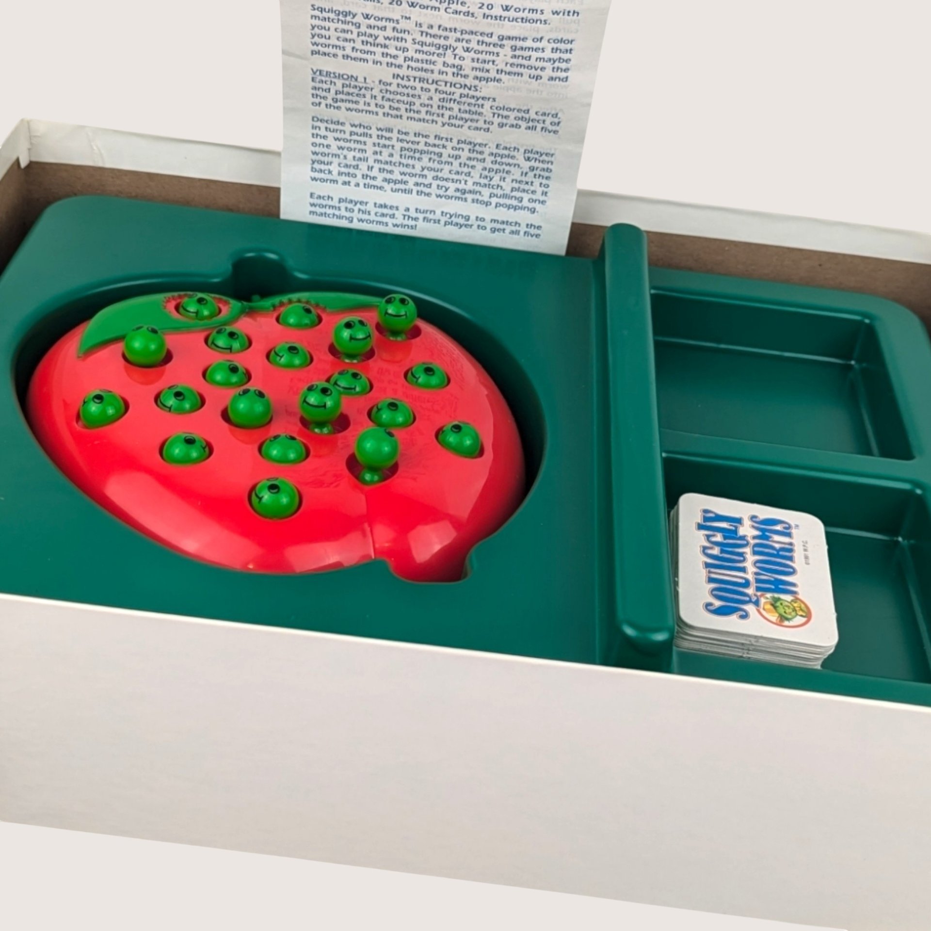 1991 Golden Squiggley Worms Board Game