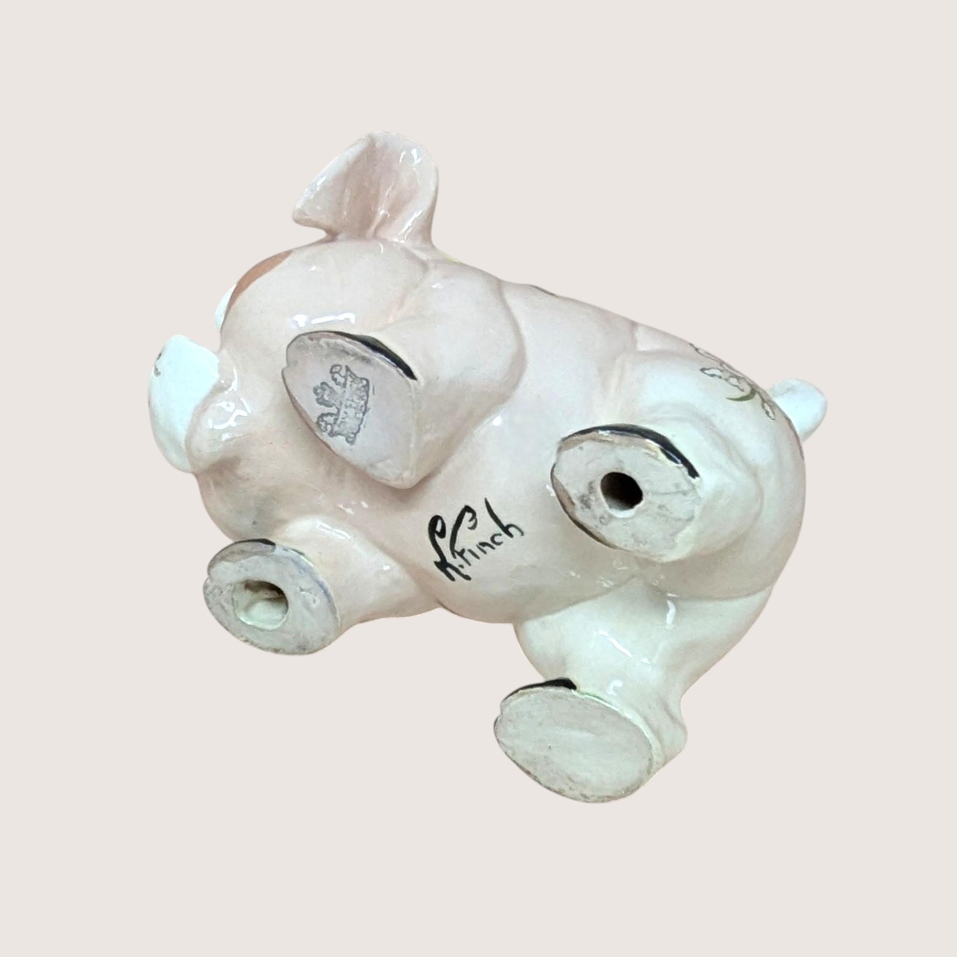 1940s Kay Finch Grumpy Pig California Pottery