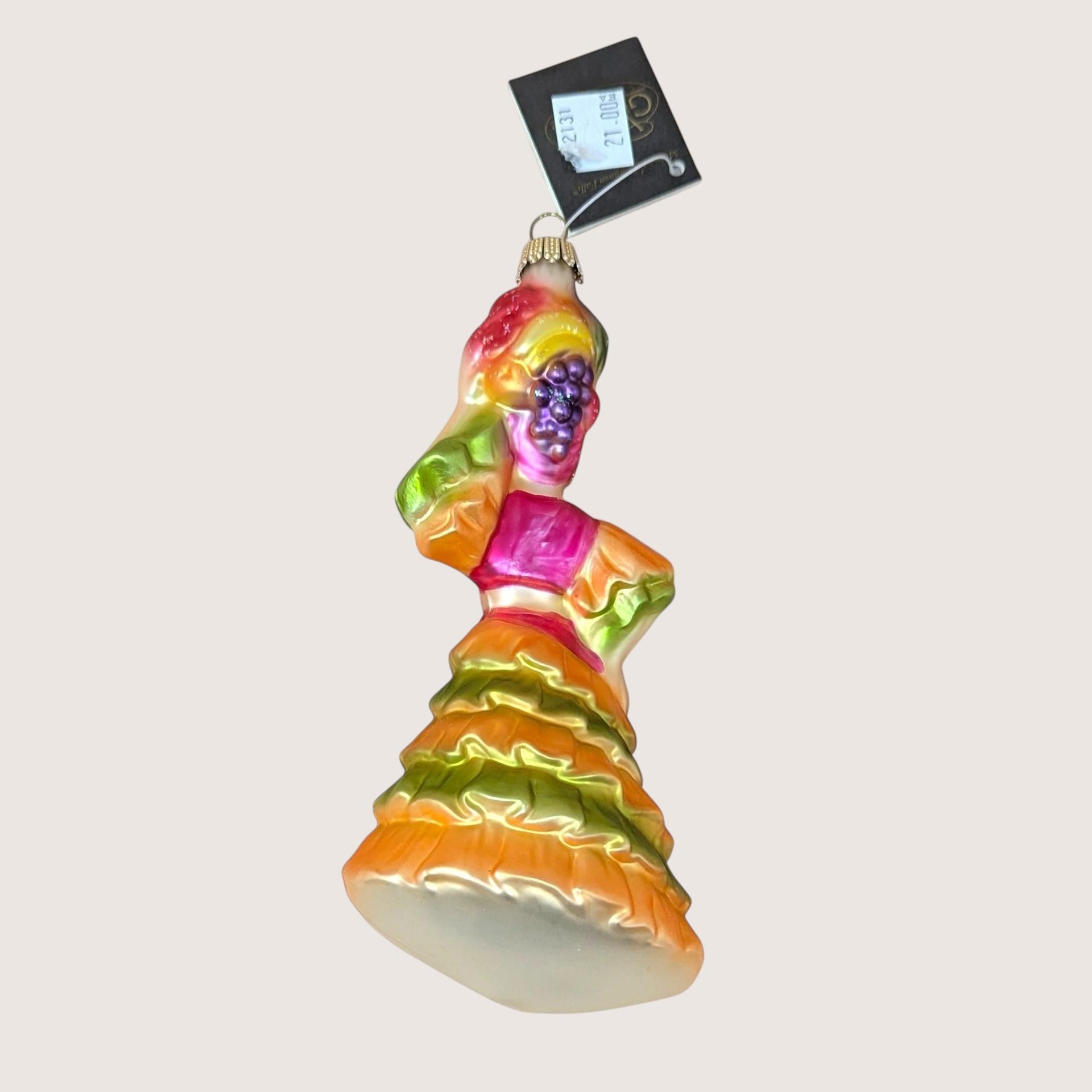 Vintage Midwest of Cannon Falls Glass Dancer Ornament