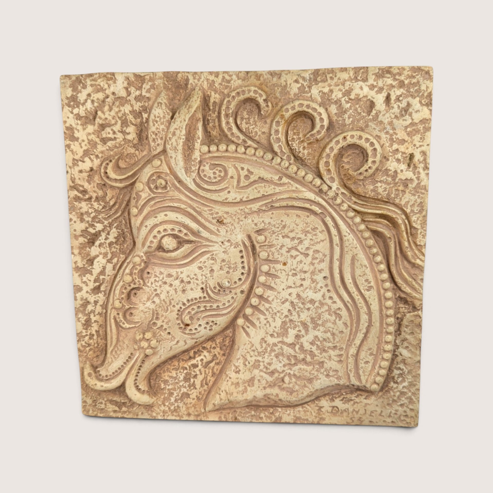 1960s Z Danjell Creations Greek Wall Art Plaques Pair