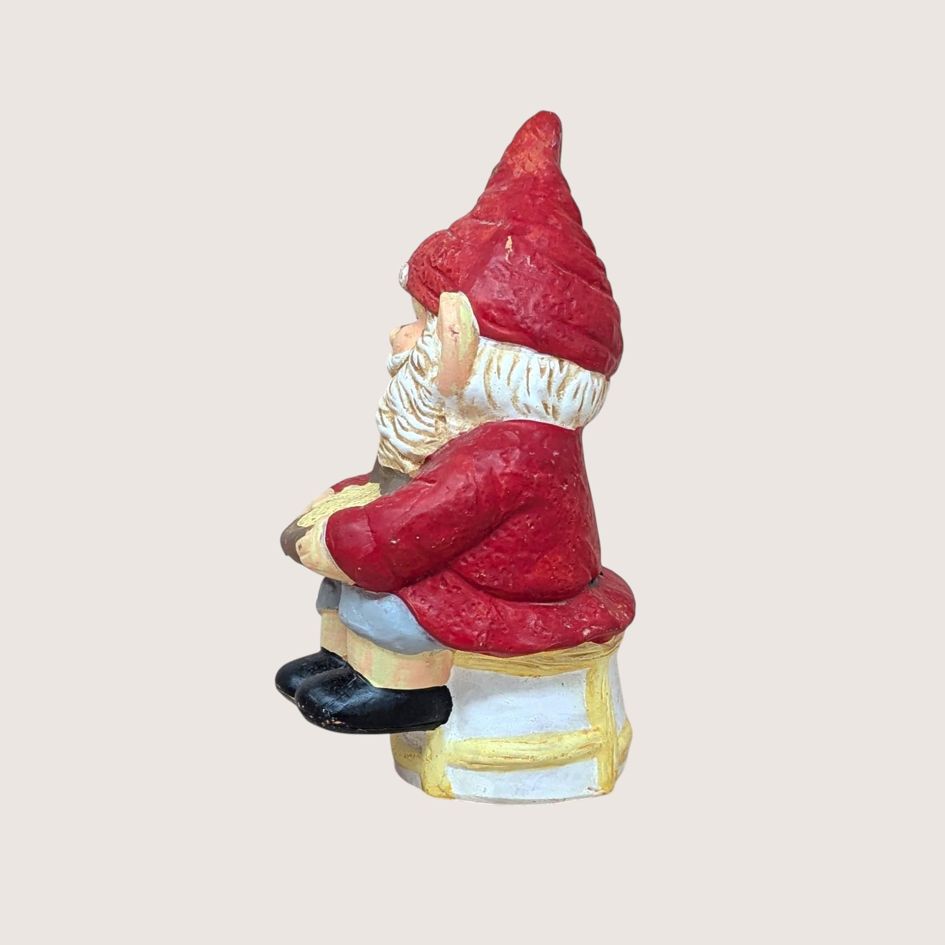1970s Whimsical Ceramic Garden Gnome Figurine