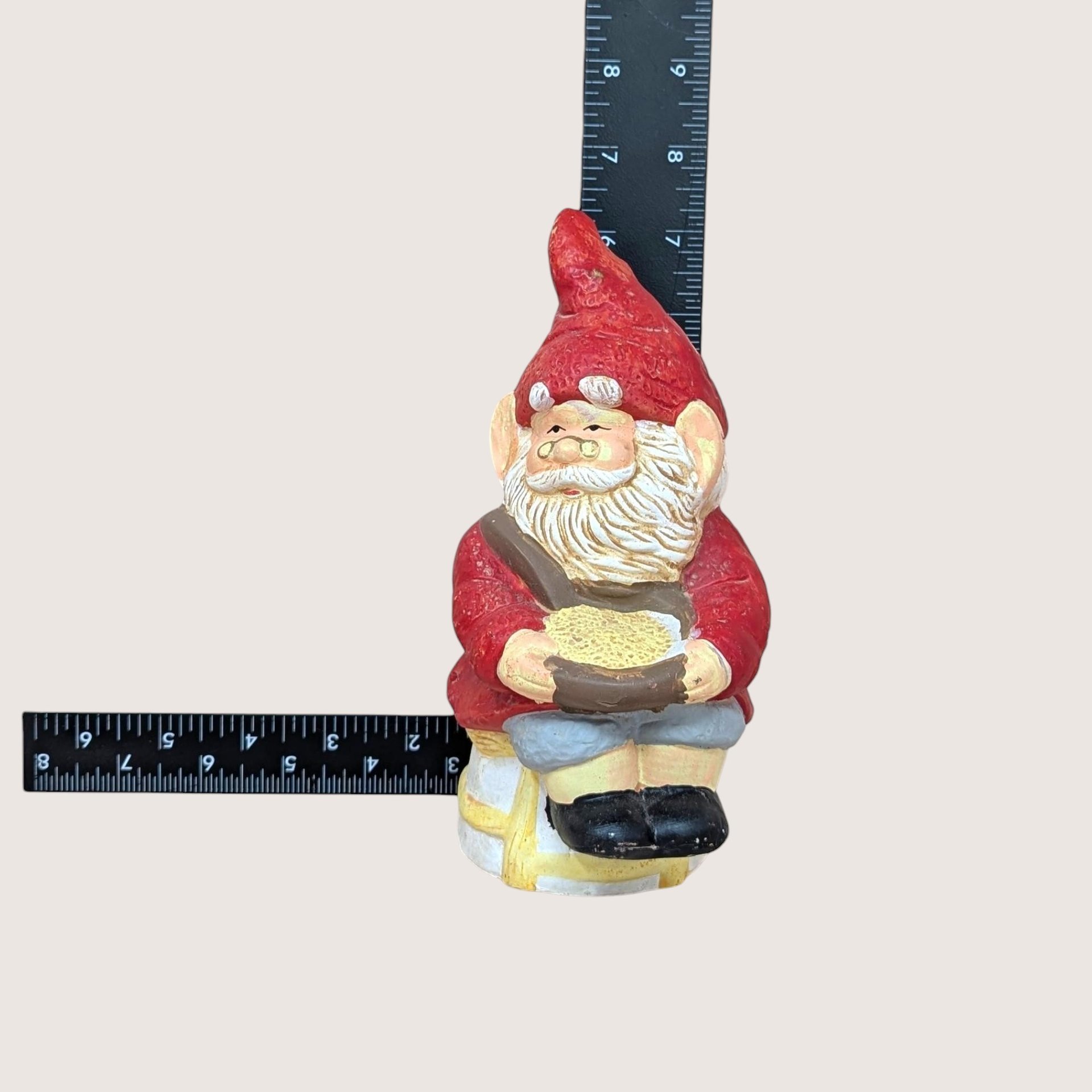 1970s Whimsical Ceramic Garden Gnome Figurine
