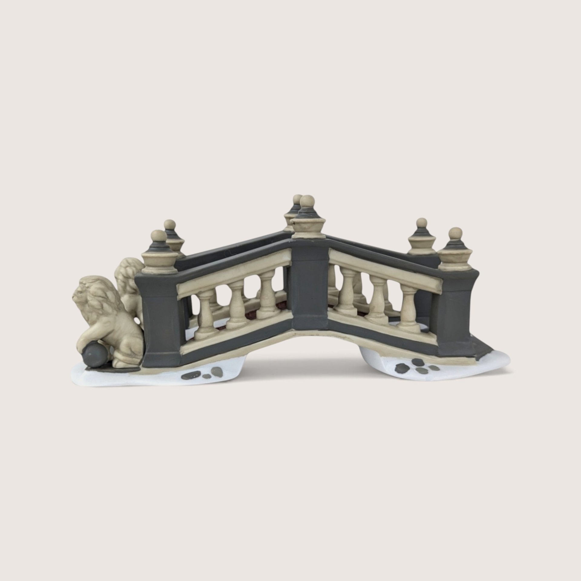 Vintage Department 56 Lionhead Bridge Heritage Village Pair