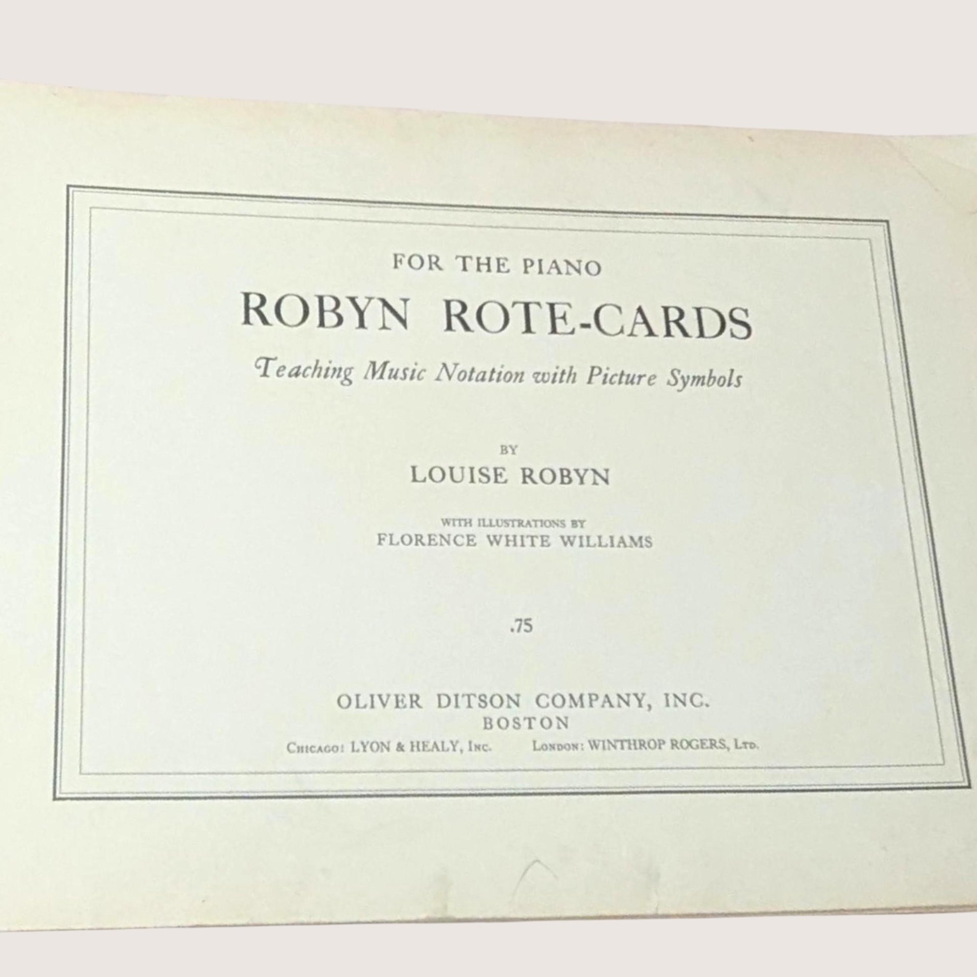 1935 Robyn Rote-Cards by Louise Robyn