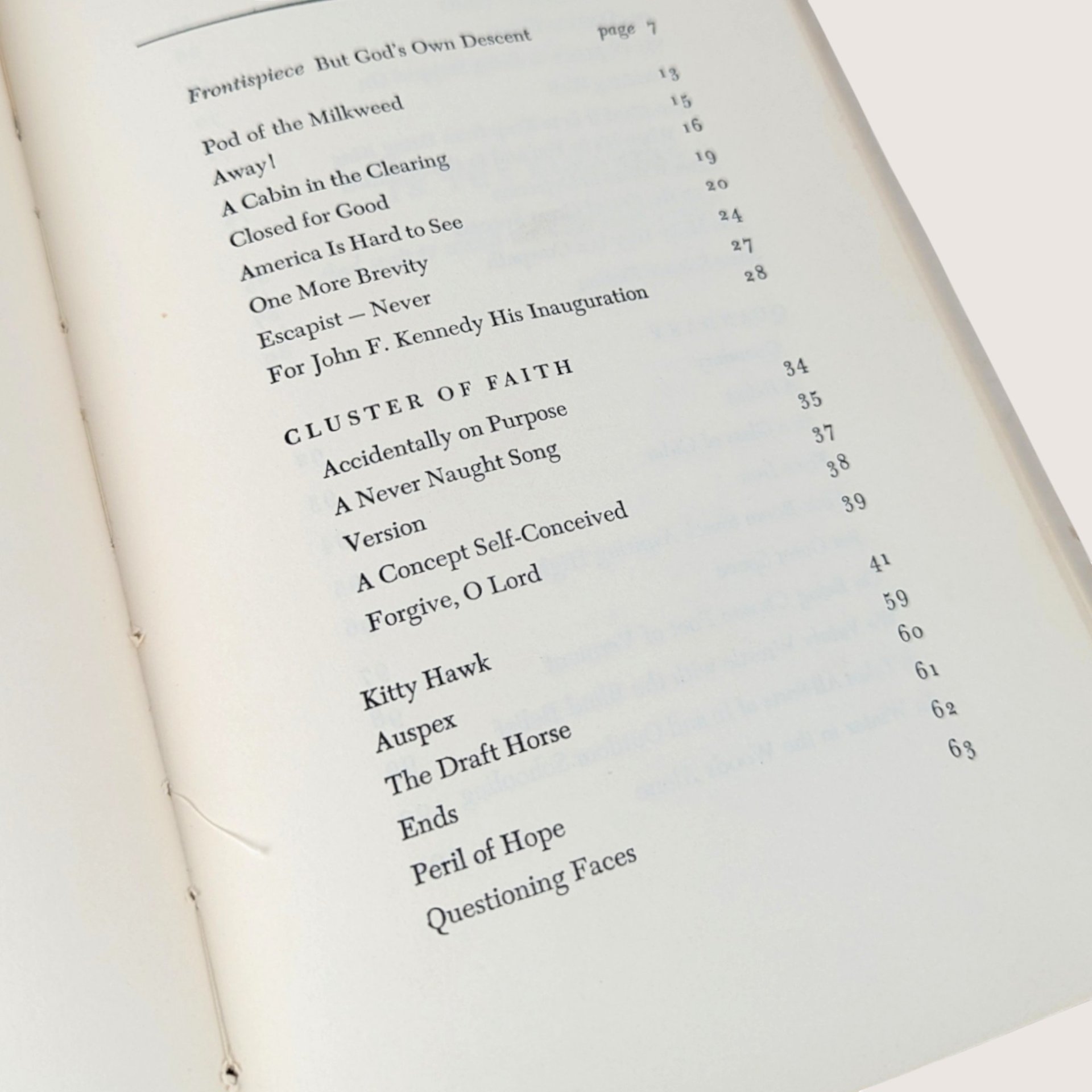 1960s Robert Frost Paper In the Clearing Hardcover Book