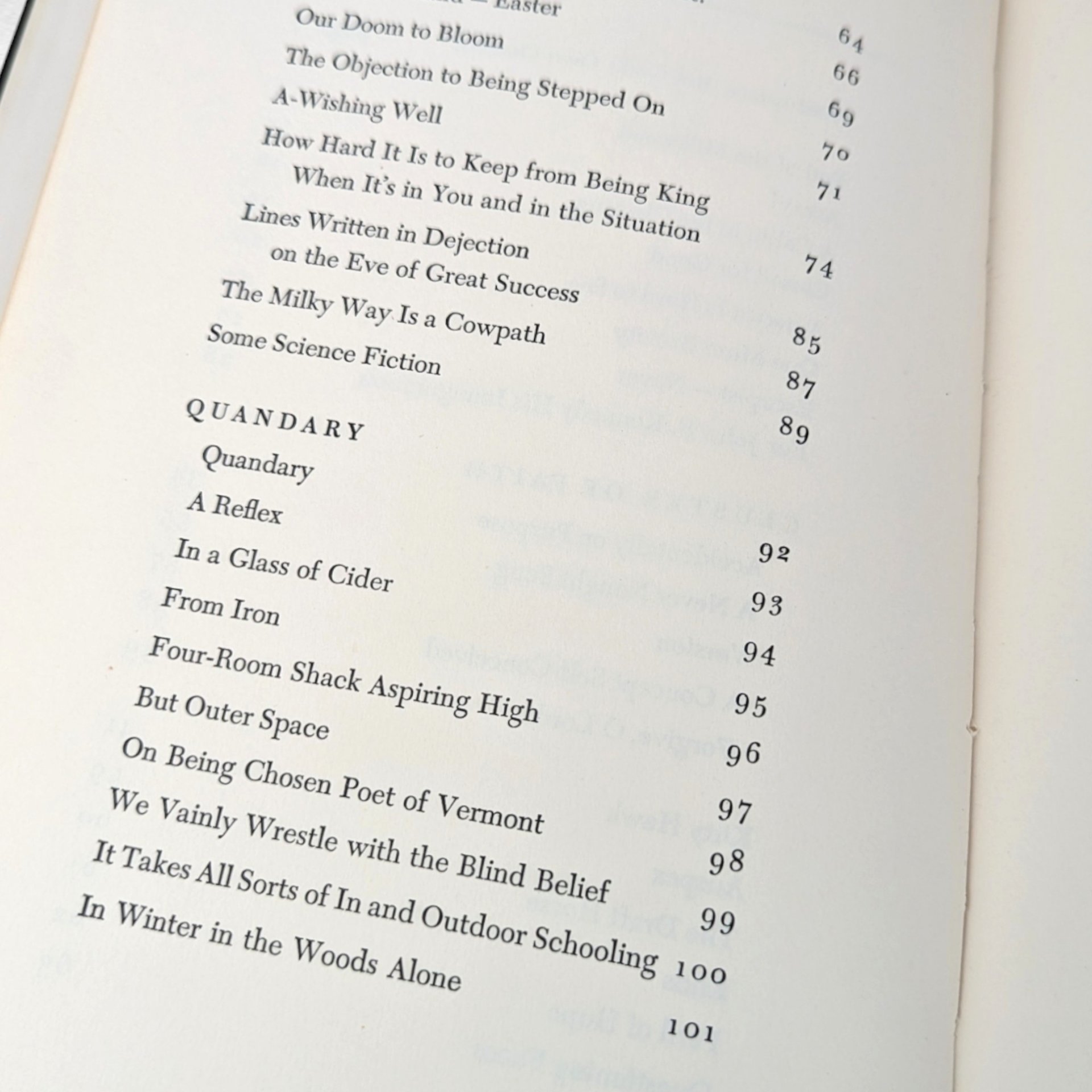 1960s Robert Frost Paper In the Clearing Hardcover Book