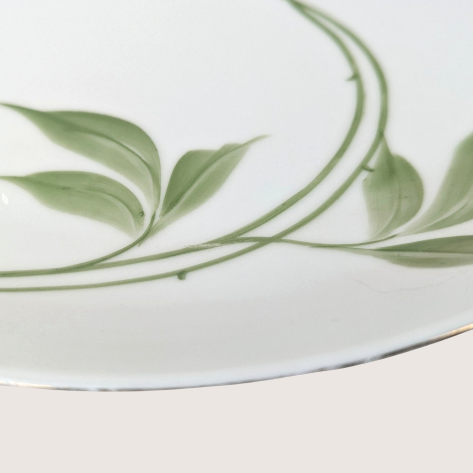 1910s ZS Co Bavaria Porcelain Handled Cake Plate