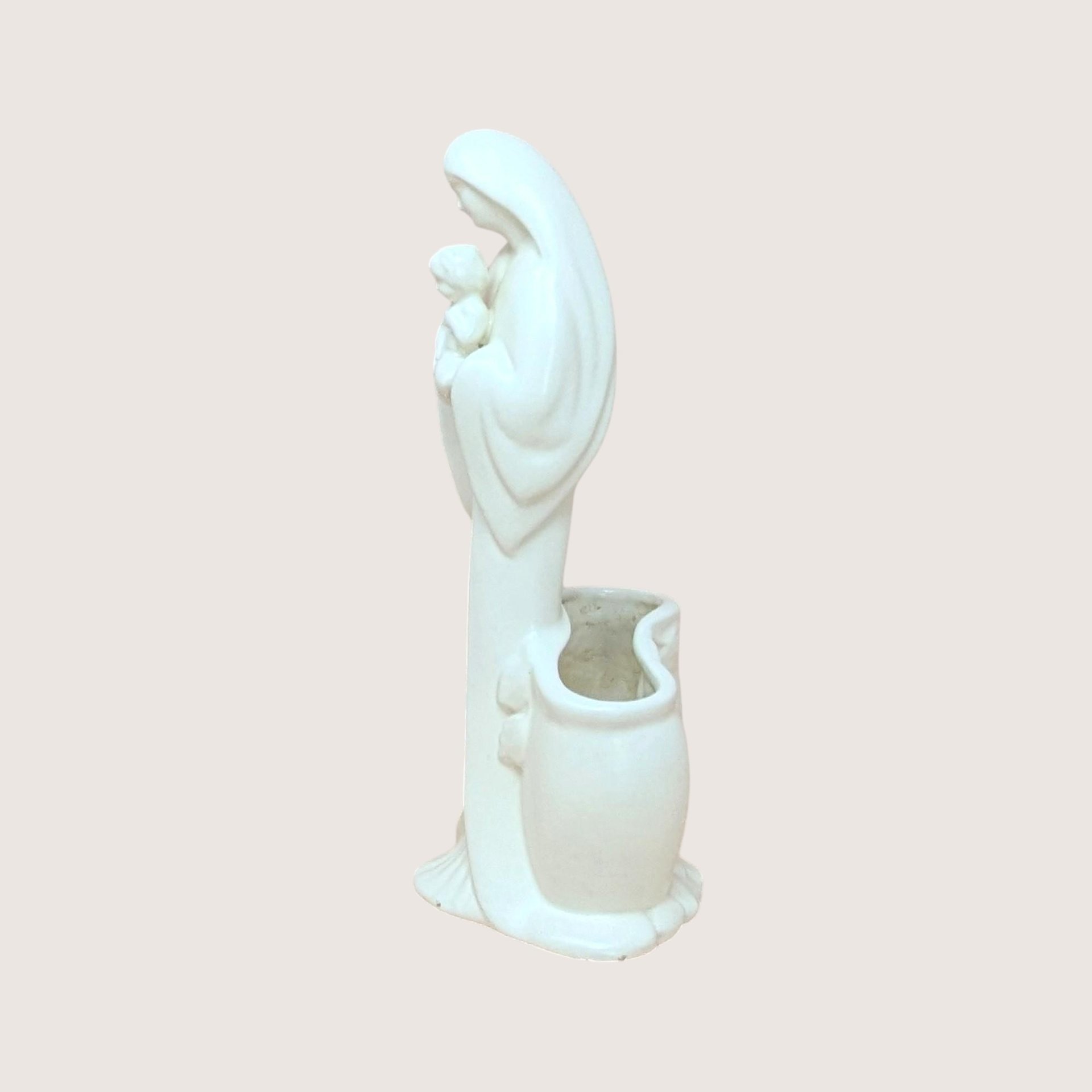 1960s Haeger Madonna and Child Ceramic Planter