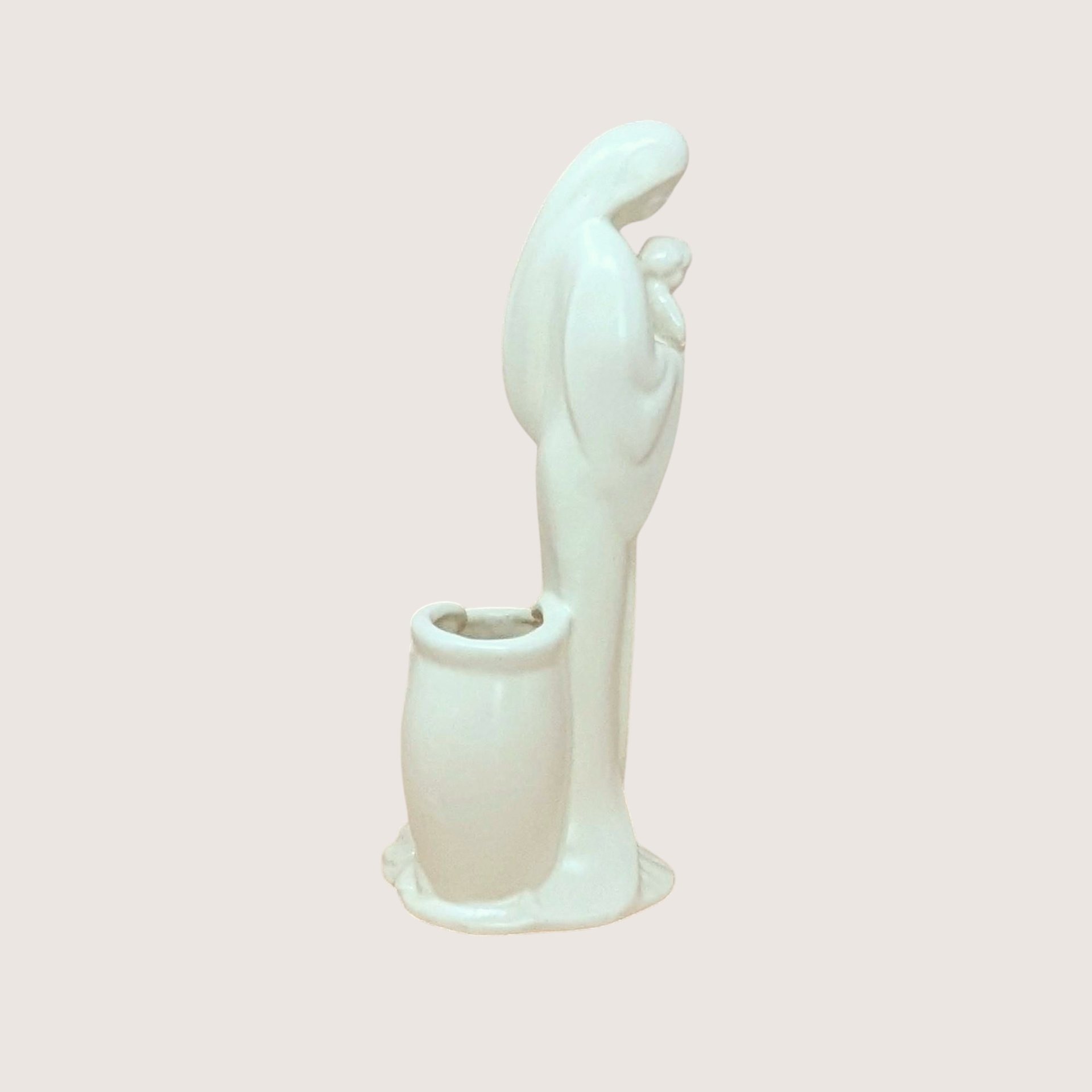 1960s Haeger Madonna and Child Ceramic Planter