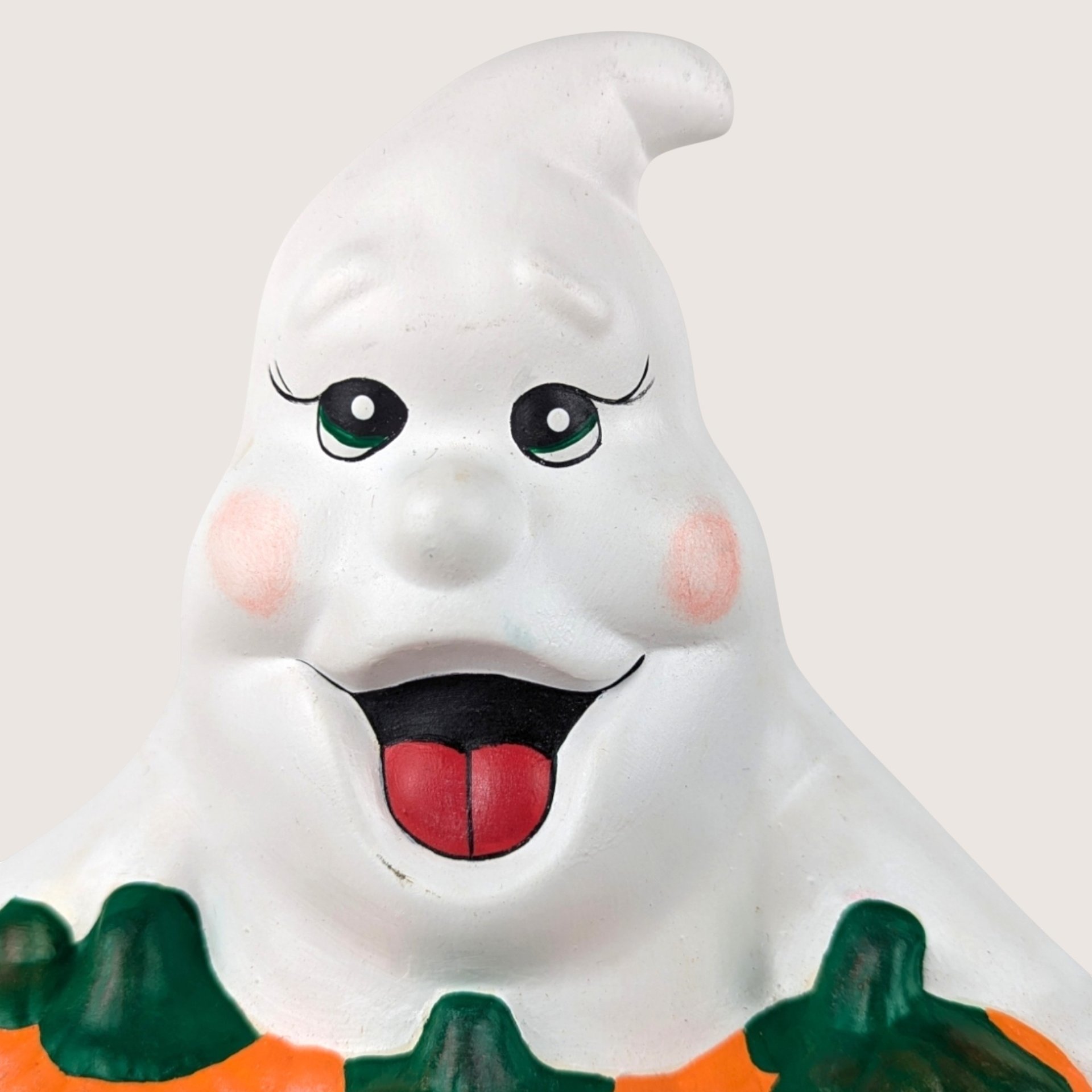 1980s Atlantic Mold Ceramic Ghost Halloween Light