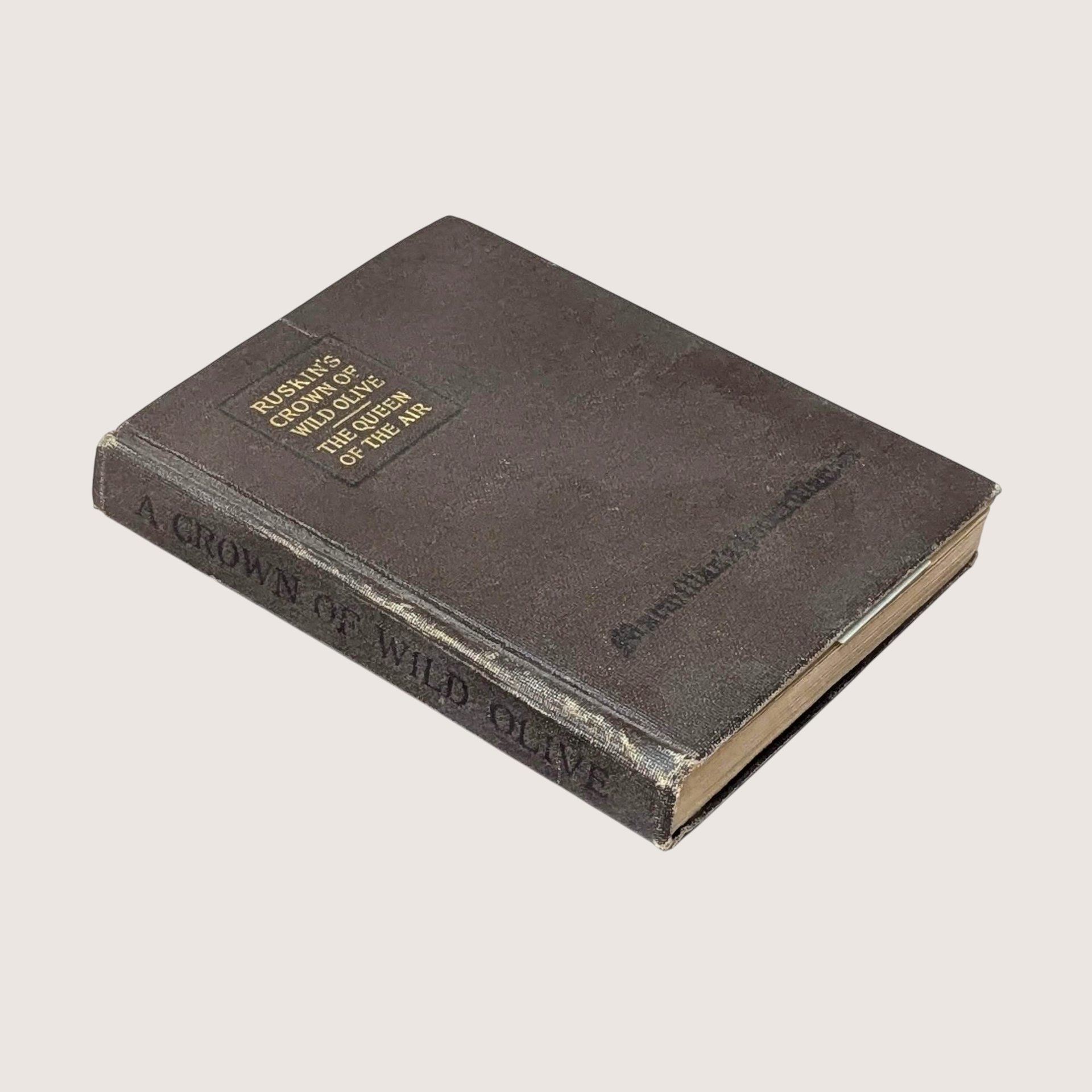 1918 Crown of Wild Olive and Queen of the Air by John Ruskin