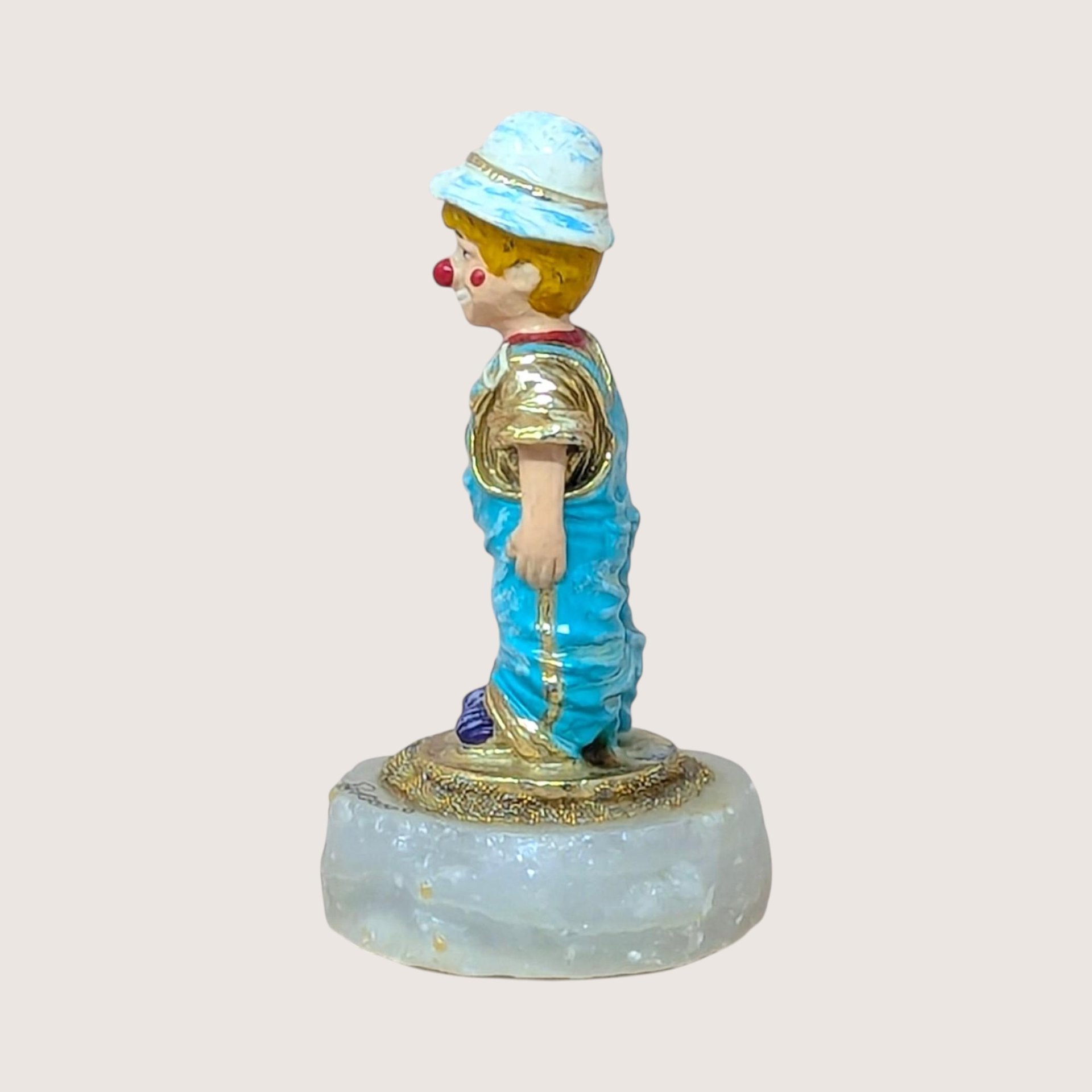 2000 Ron Lee Rascal Clown Onyx Base Figurine