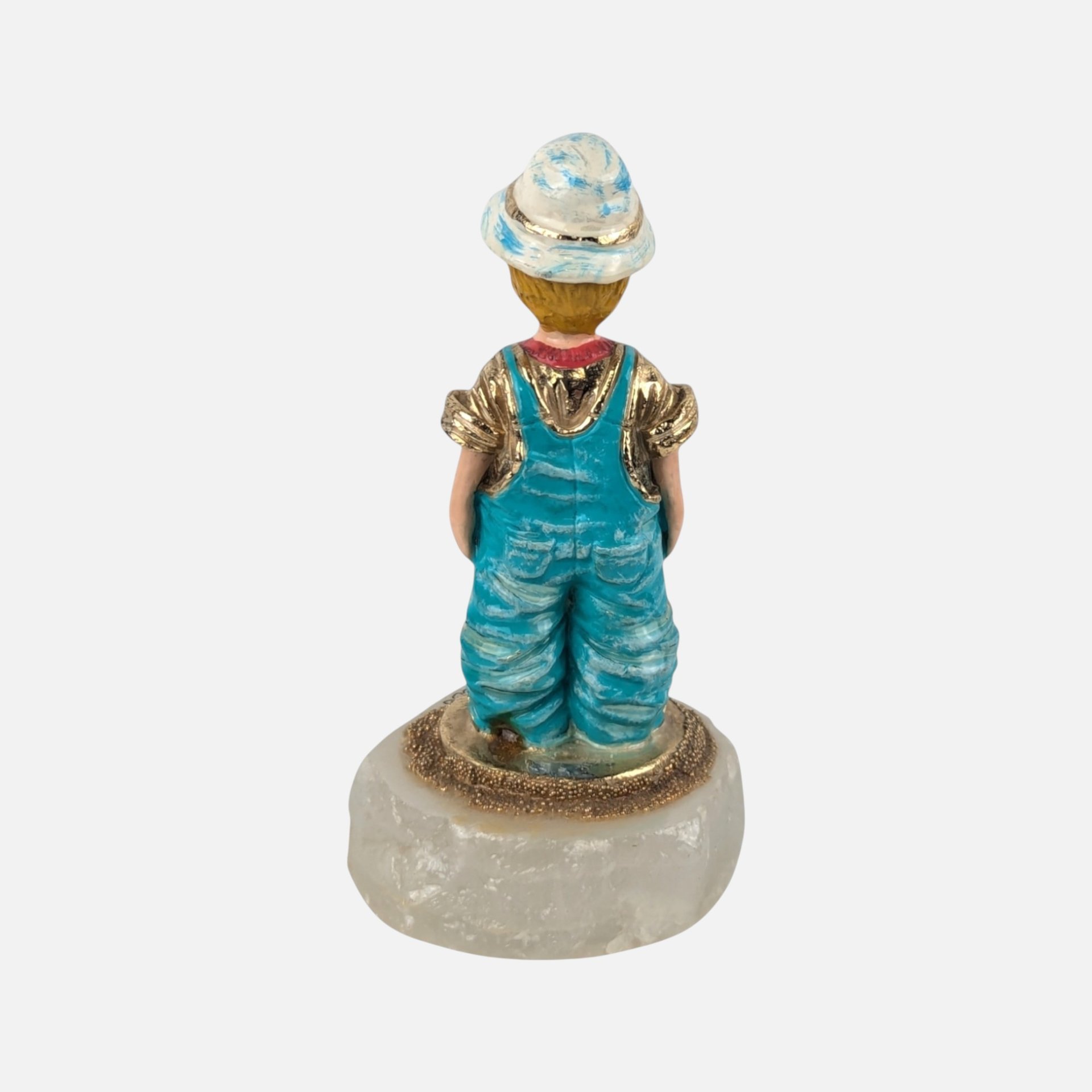 2000 Ron Lee Rascal Clown Hand Painted Onyx Base Figurine