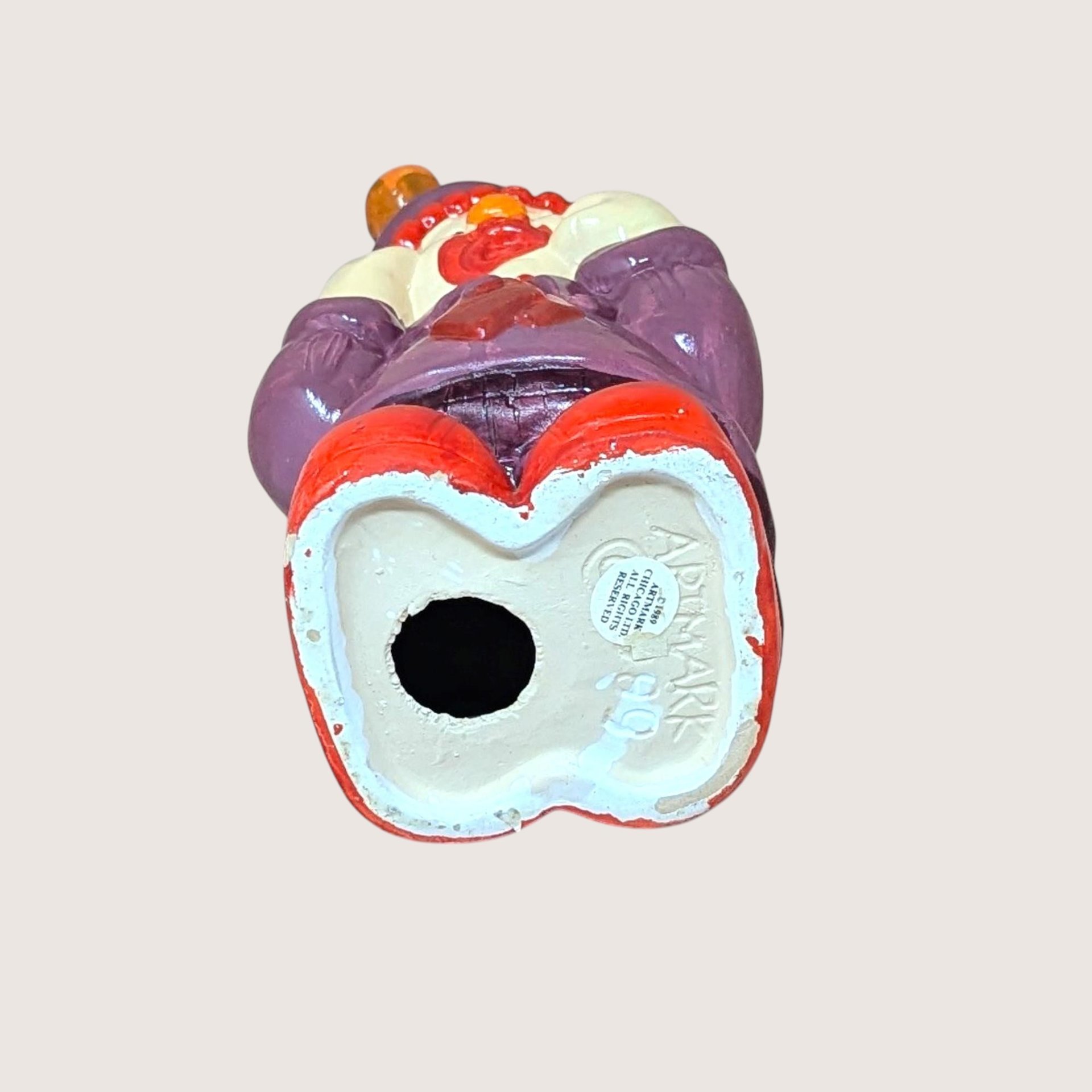 1989 Artmark Handpainted Ceramic Crying Clown Figurine