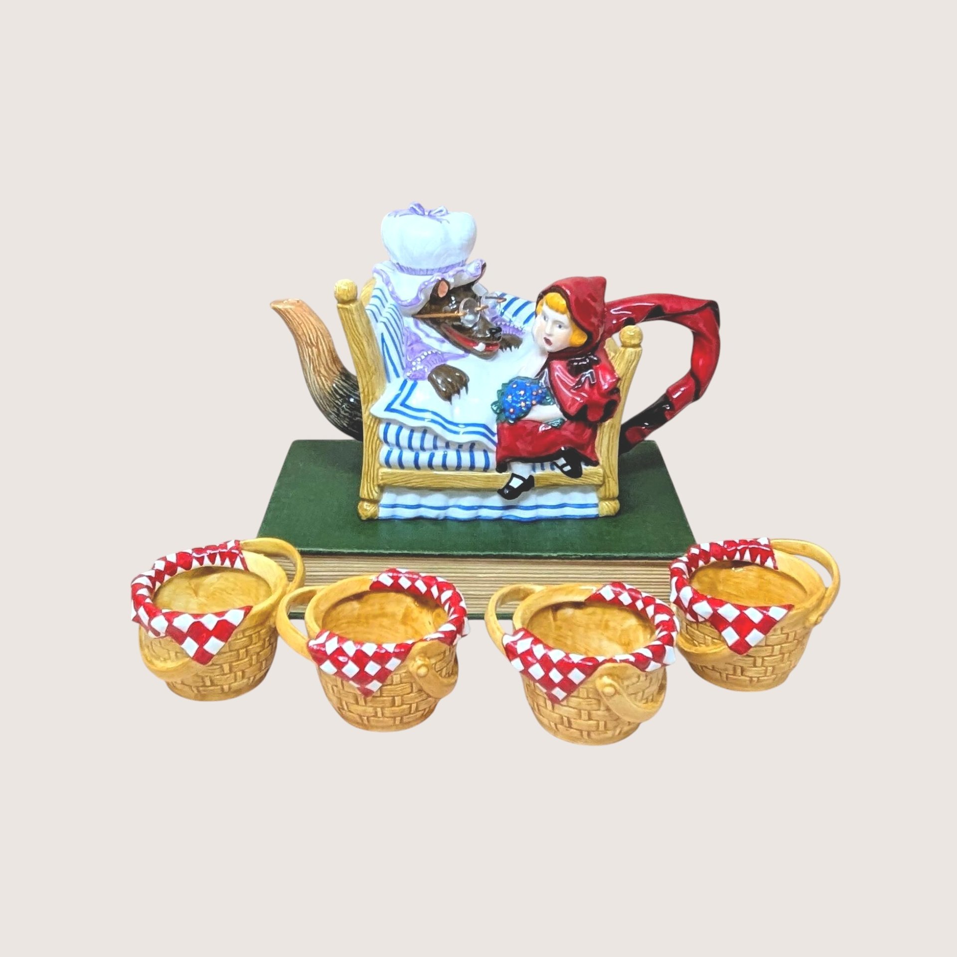 Dept 56 Little Red Riding Hood Storybook Teapot Set