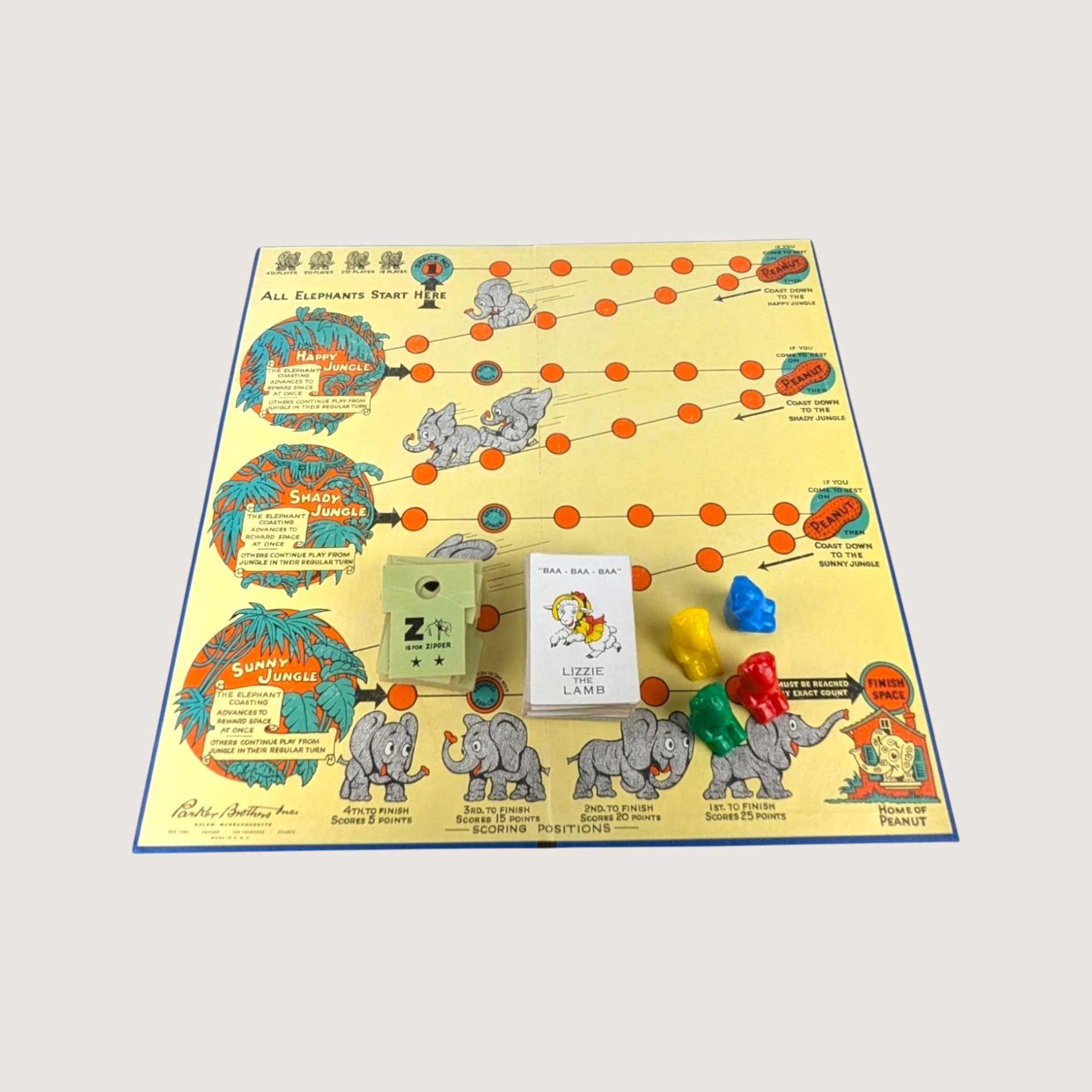 1950s Parker Brothers Childrens Hour Board Game