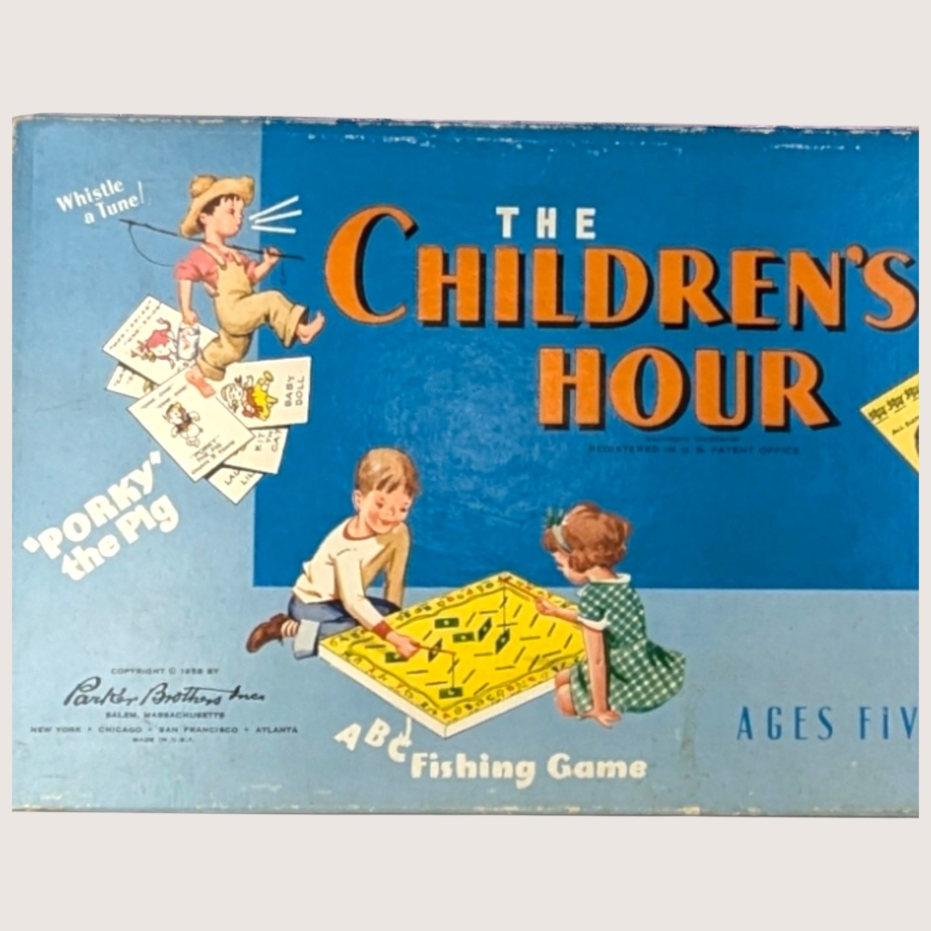 1950s Parker Brothers Childrens Hour Board Game