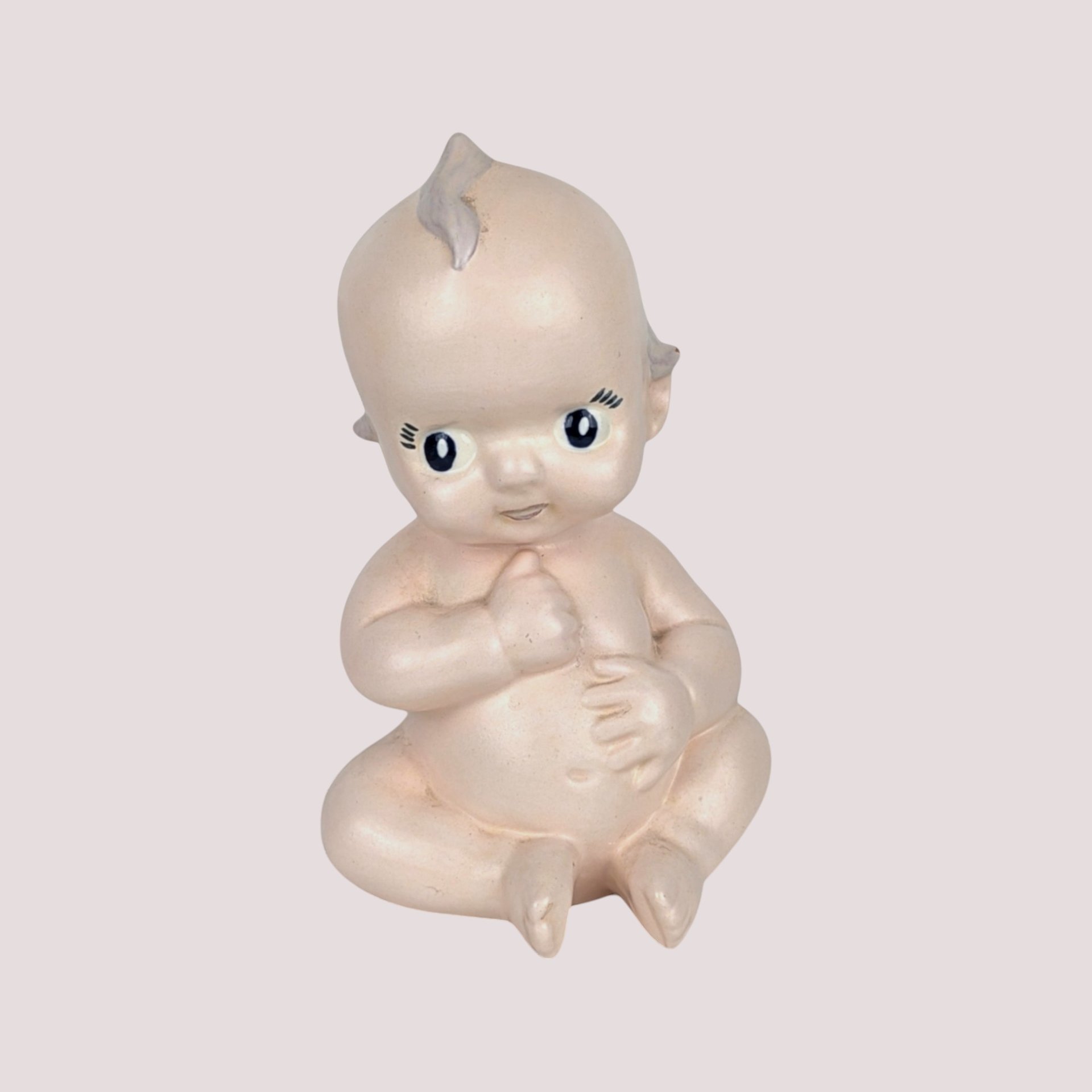 1950s Ceramic Kewpie Baby Doll Talcum Powder Shaker