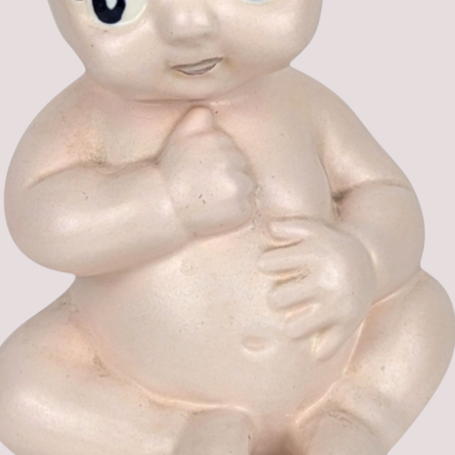 1950s Ceramic Kewpie Baby Doll Talcum Powder Shaker