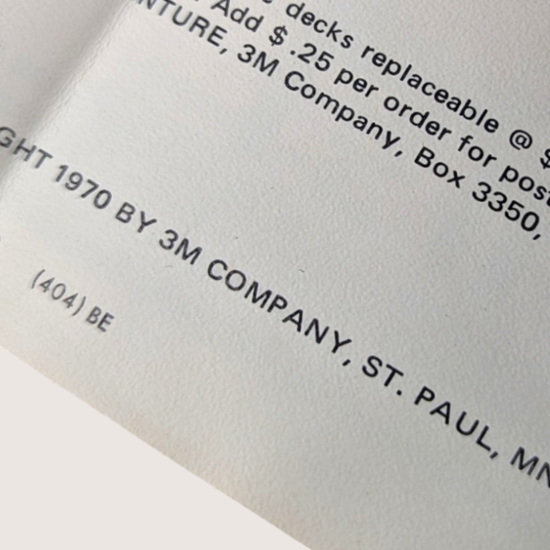 1970 3M Venture Card Game of Finance and Big Business