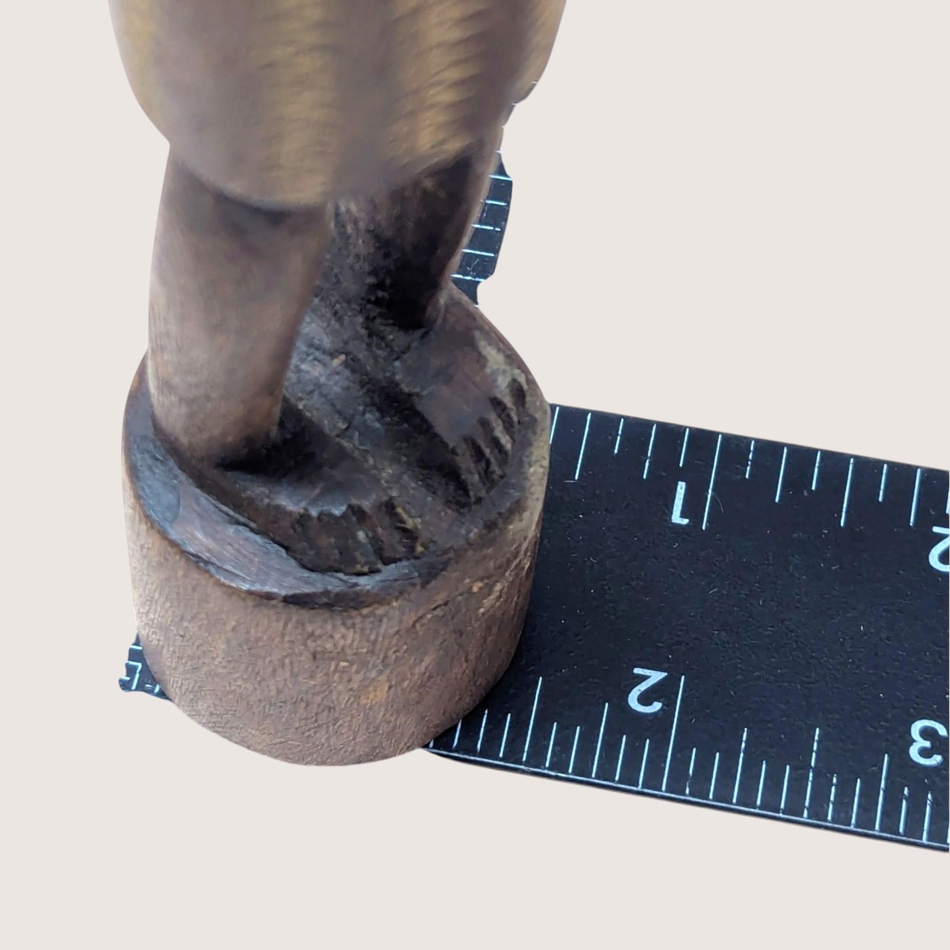 Mid Century Hand Carved African Wooden Tall Figure Statue