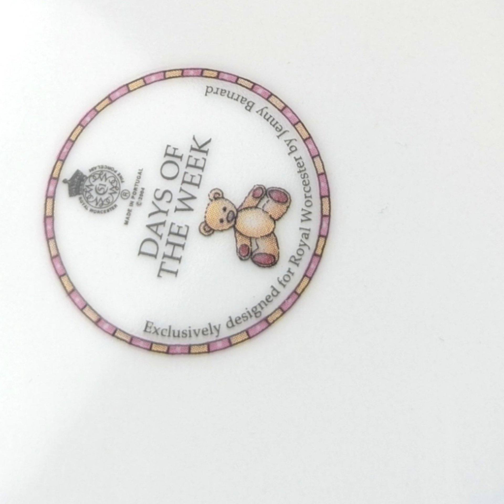 Royal Worcester Monday Child Teddy Bear Nursery Set
