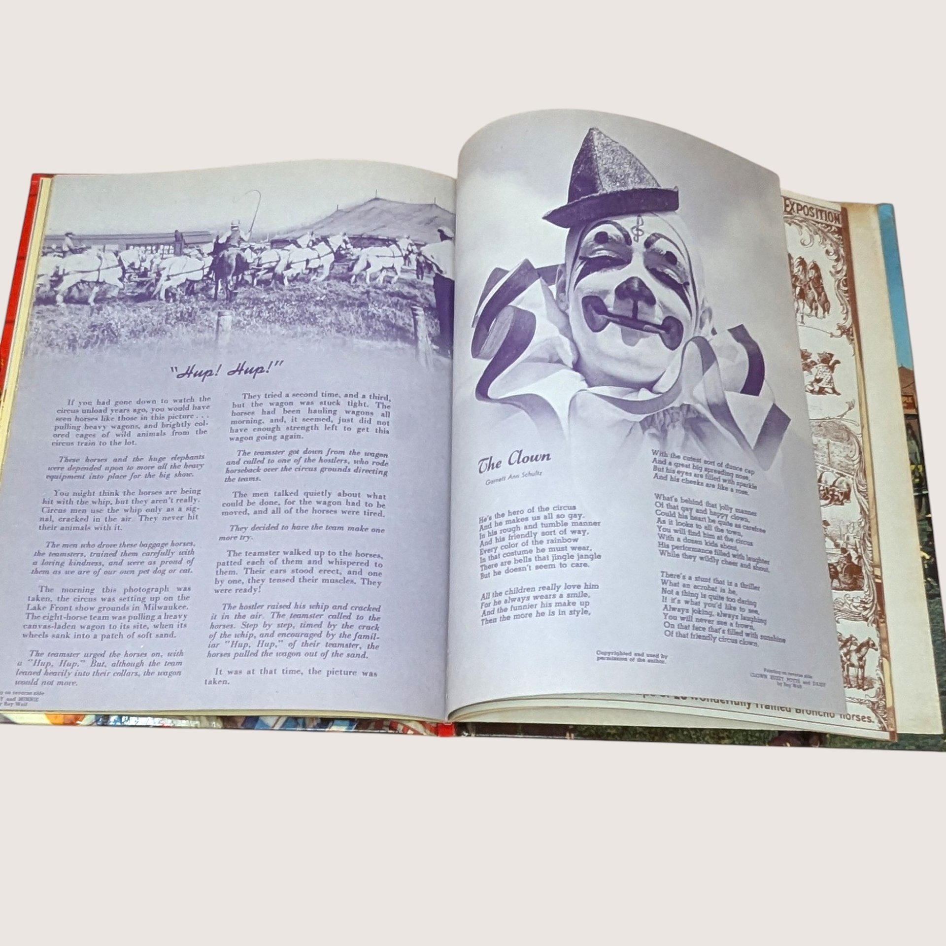 1961 Ideals Publication The Circus Hardcover Book