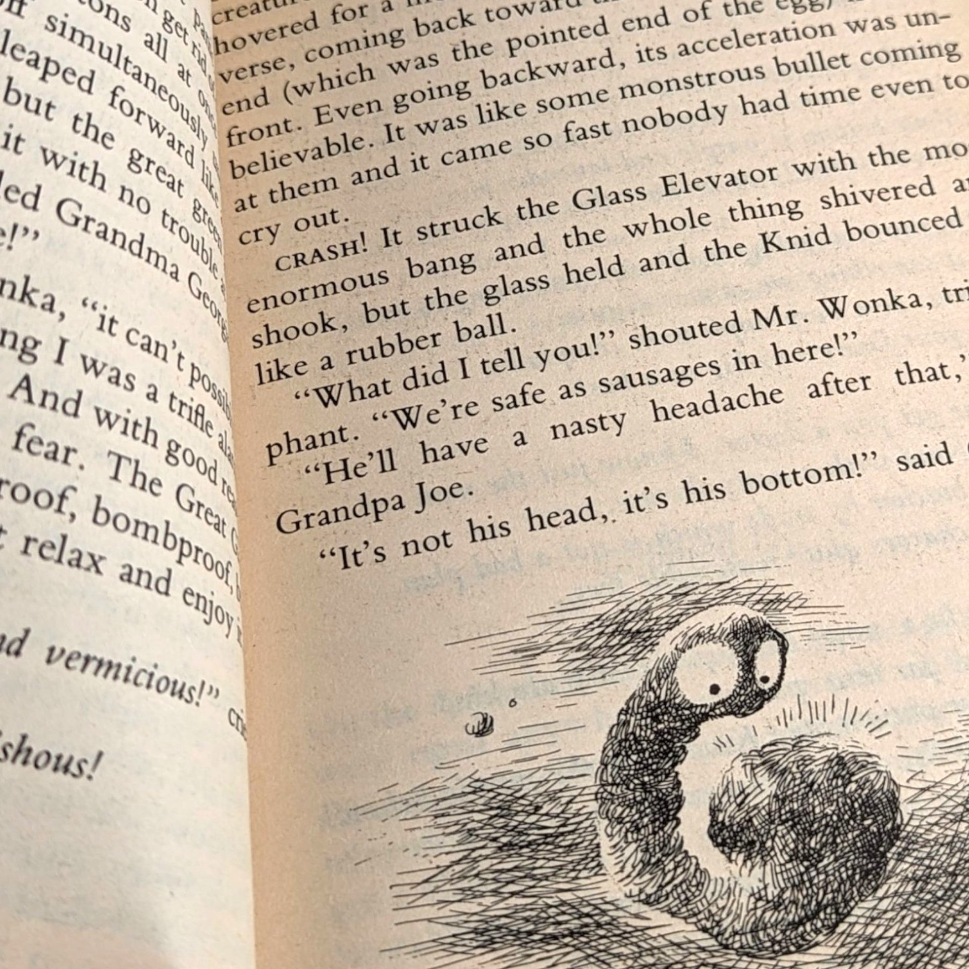 1970s Charlie and the Great Glass Elevator Roald Dahl Paperback Book