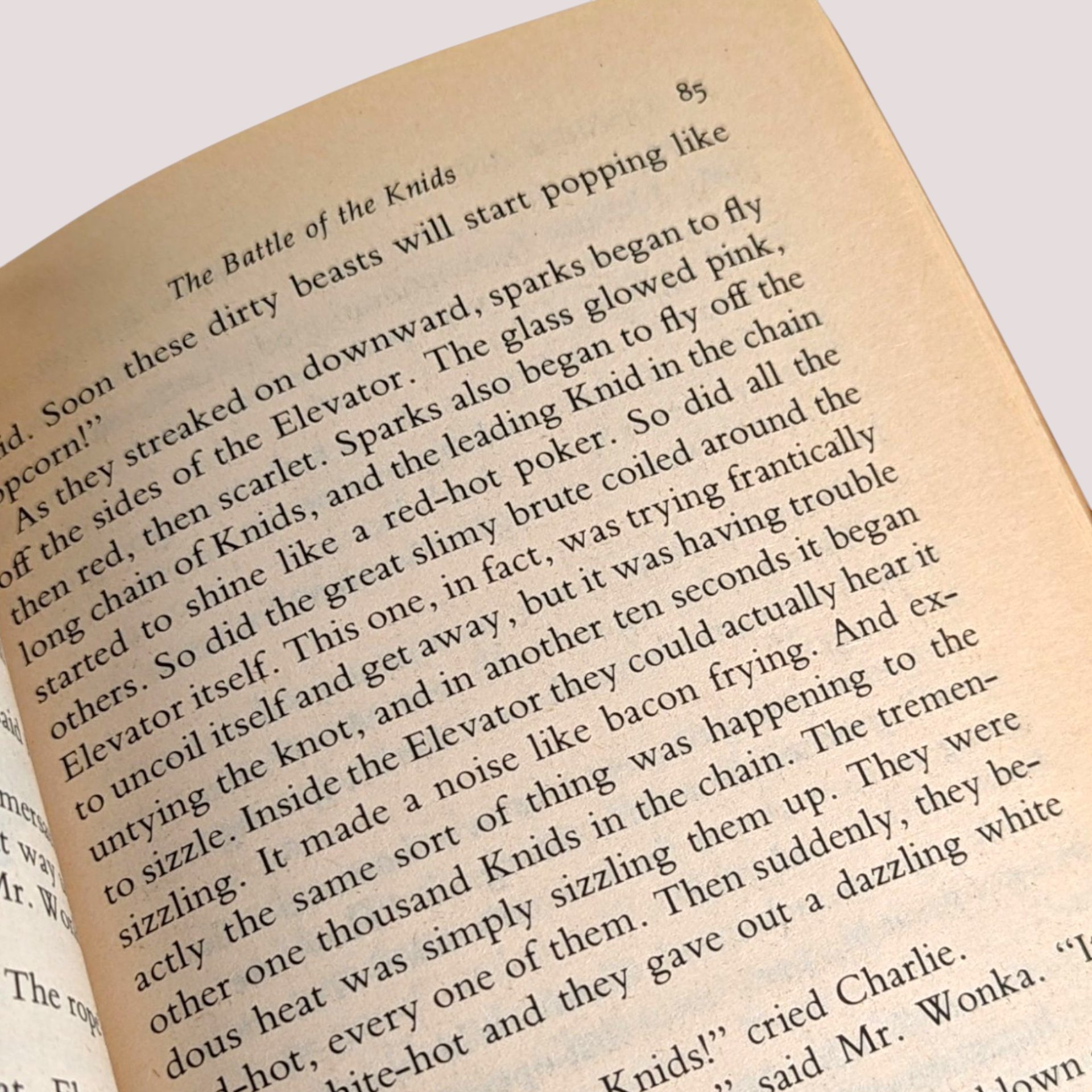 1970s Charlie and the Great Glass Elevator Roald Dahl Paperback Book