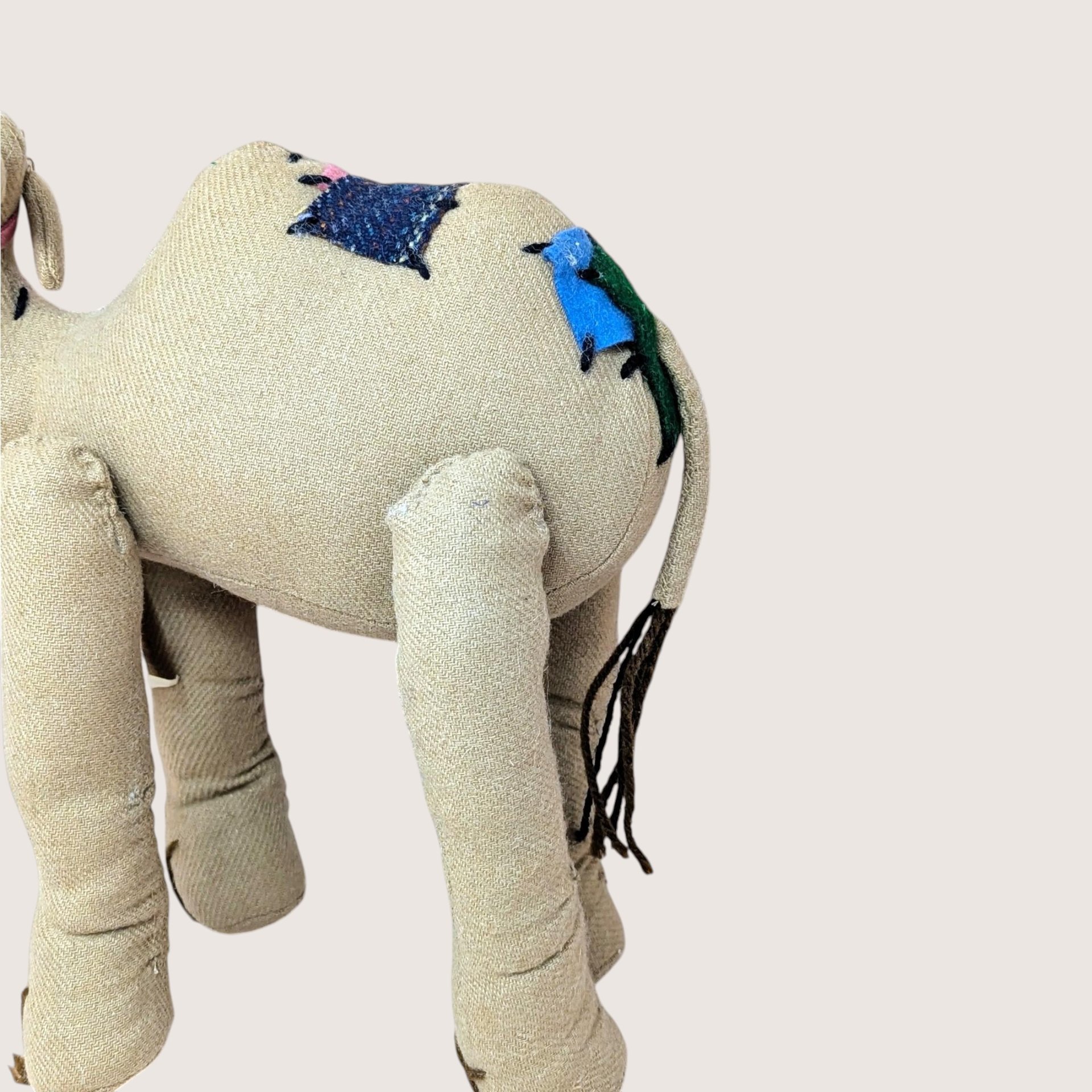 1940s Pattern Handmade Camel Cloth Plush Toy