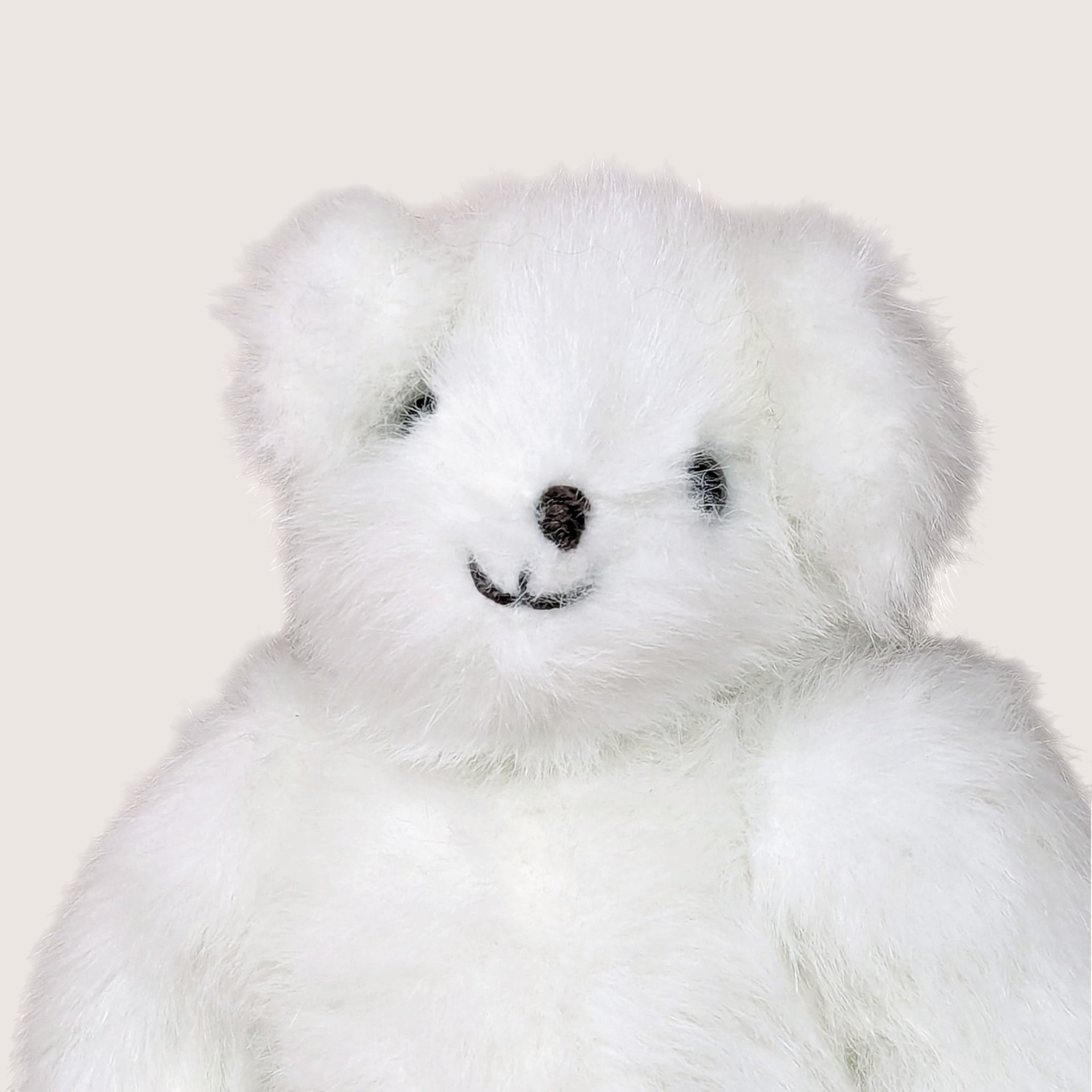 1980s Joan Chesney Jointed White Plush Teddy Bear