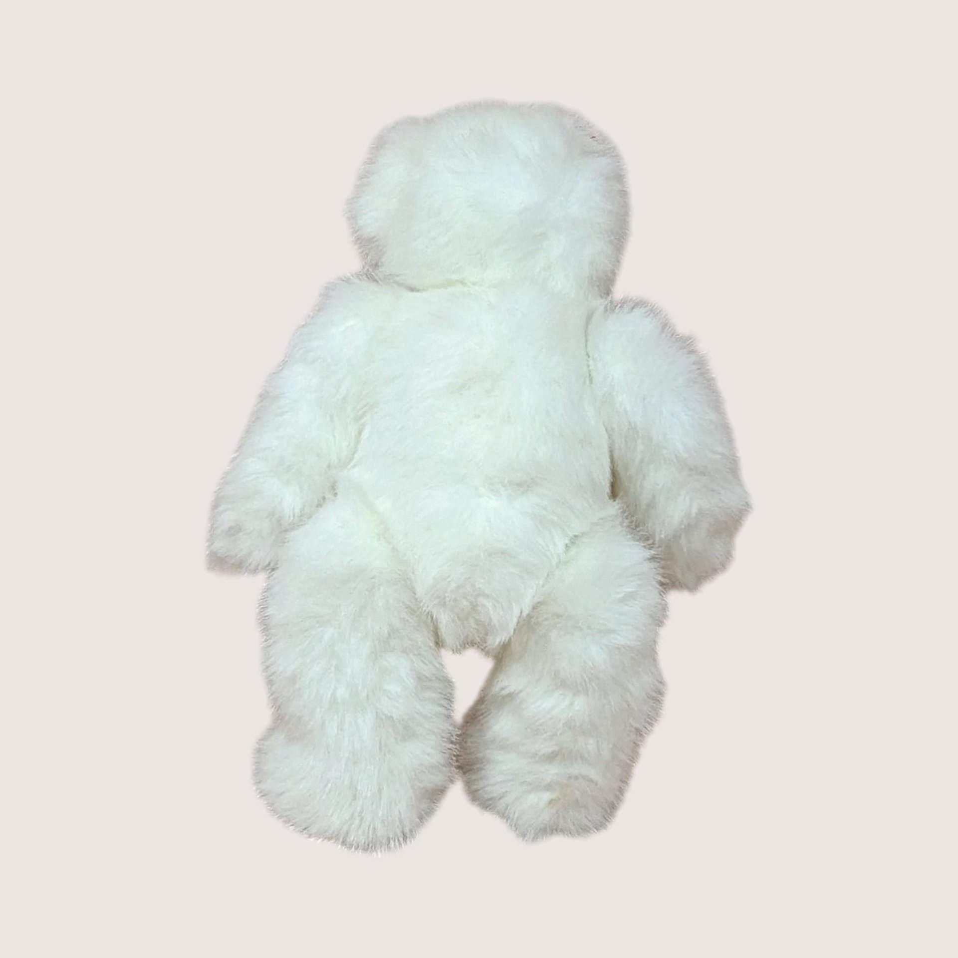1980s Joan Chesney Jointed White Plush Teddy Bear