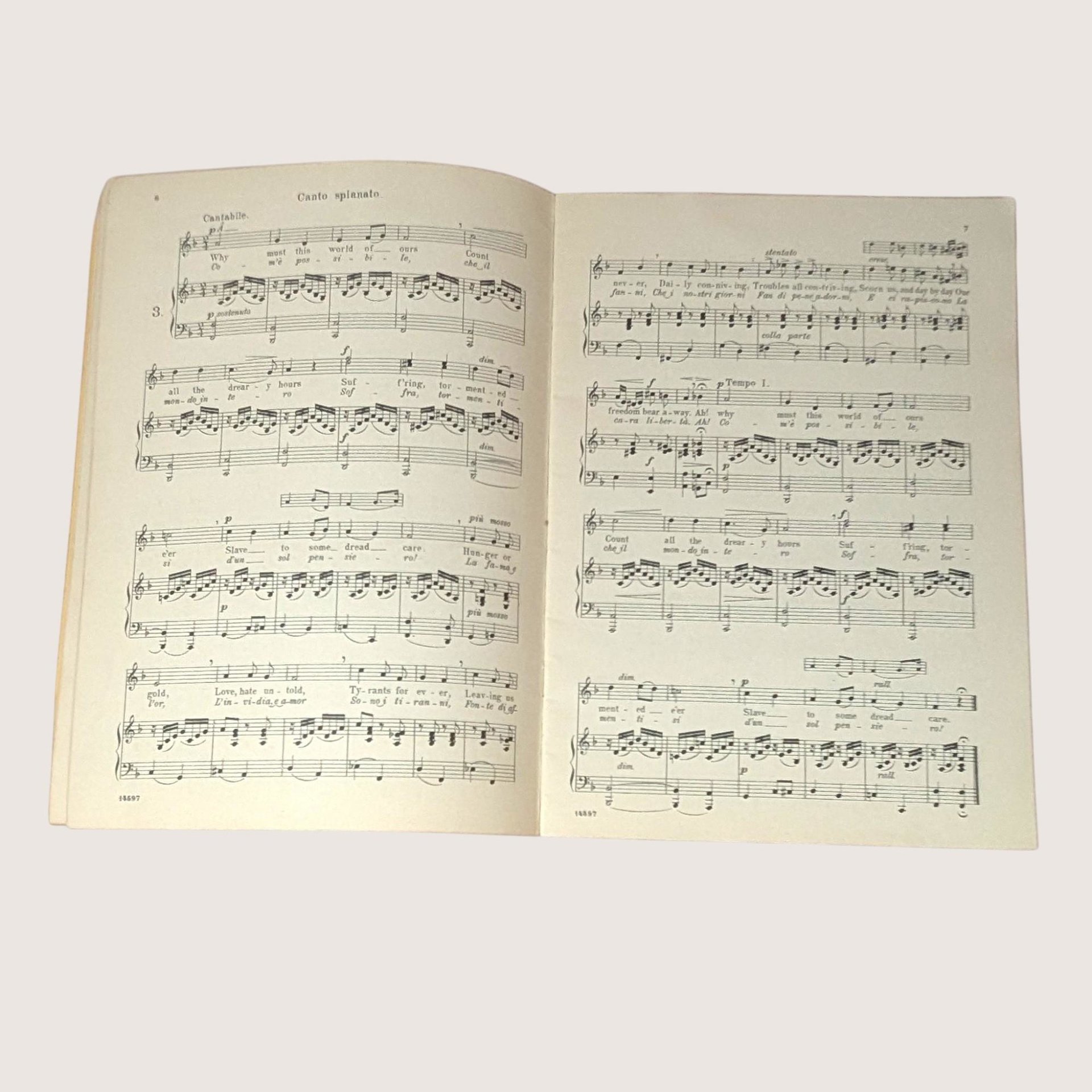 1927 Salvatore Marchesi Vocalises Schirmers Library Music Book